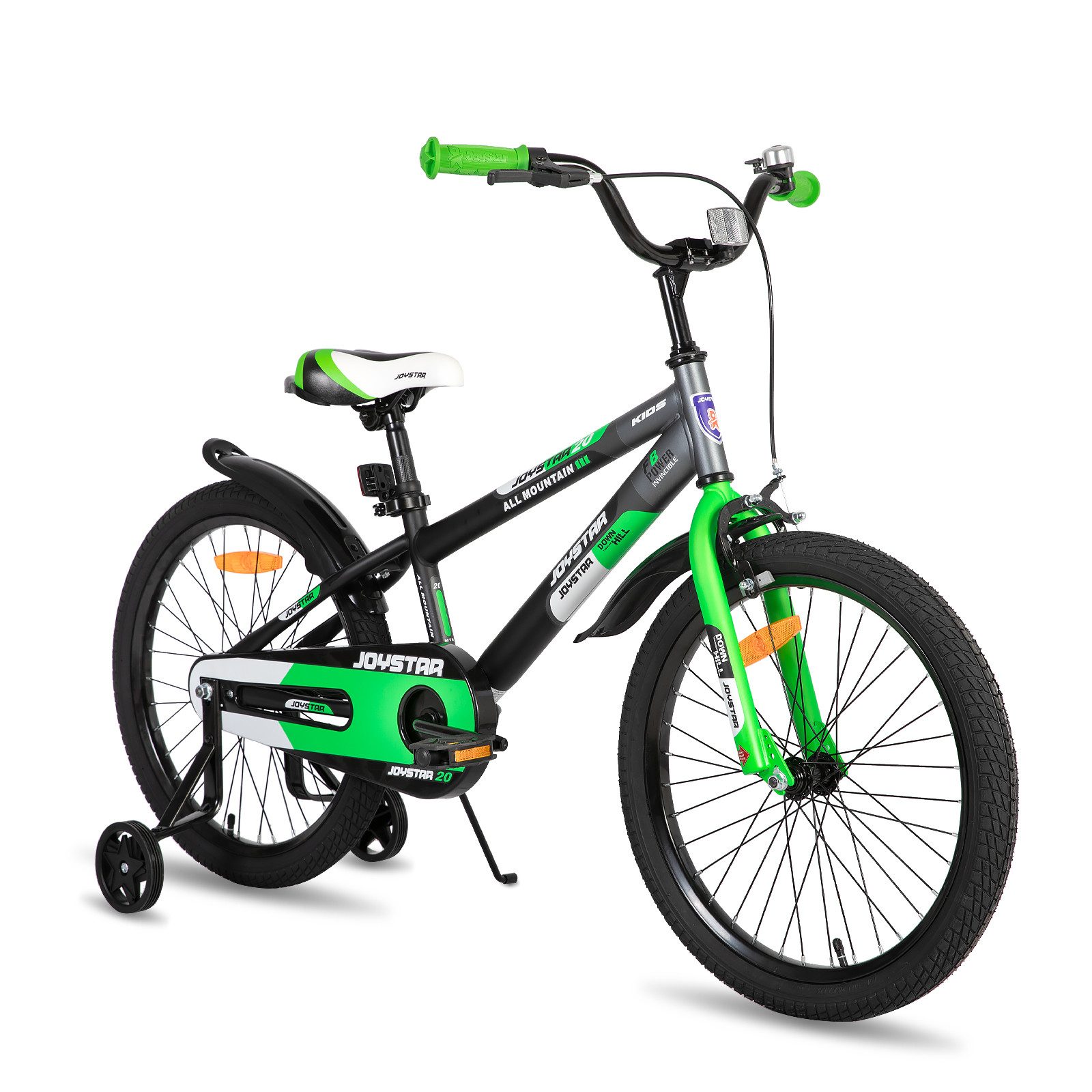 JOYSTAR Kinderfahrrad 12/14/16/20 Zoll Coole Graffiti fahrrad für 2-4 jährige Jungen Mädchen, mit Stützrädern, Kotflügel, Fahrradklingel