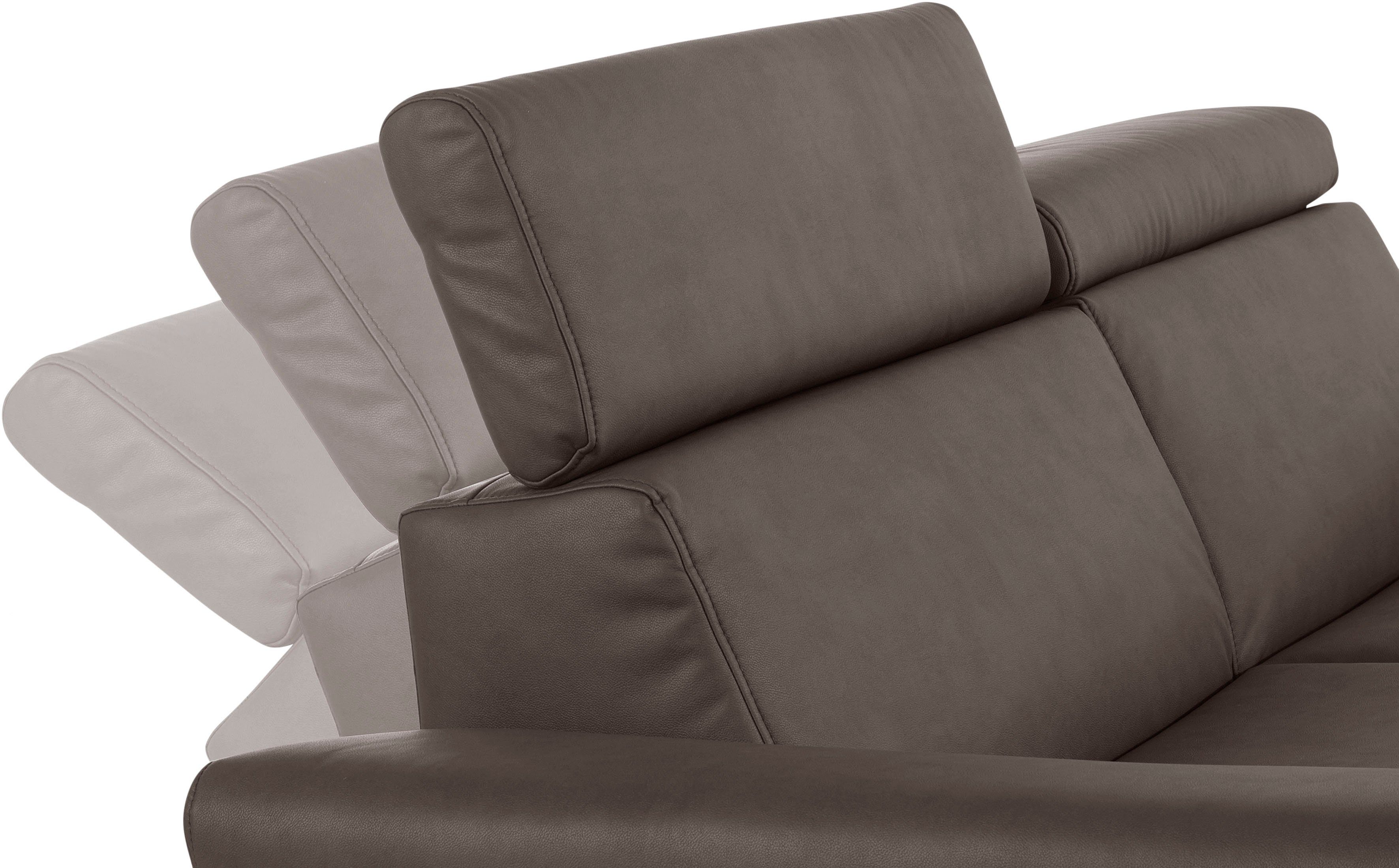 Style 2-Sitzer wahlweise Lederoptik Places Trapino Rückenverstellung, Luxus, of Luxus-Microfaser mit in