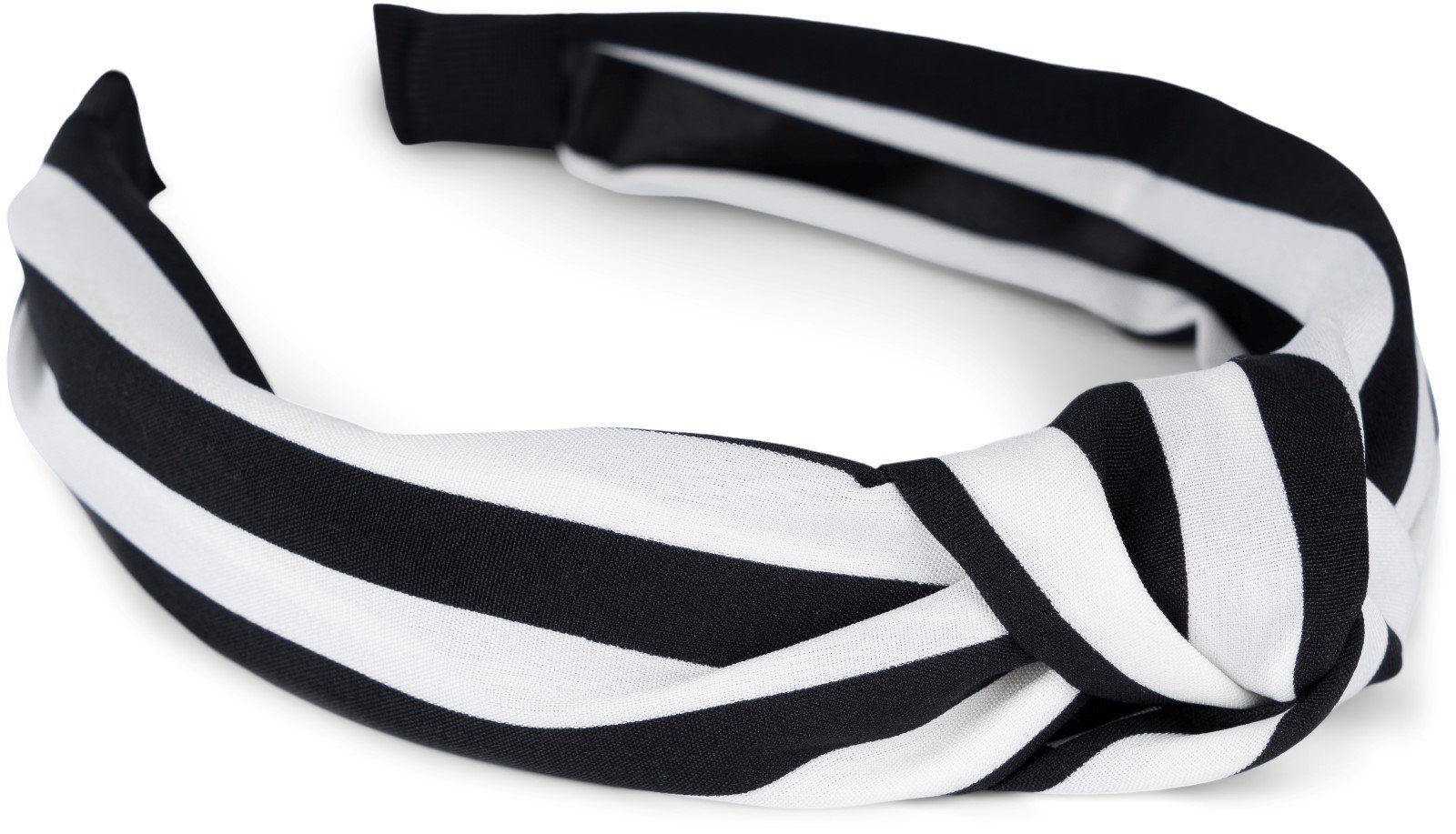styleBREAKER Haarband, 1-tlg., Haarreif mit Streifen Muster Schwarz-Weiß