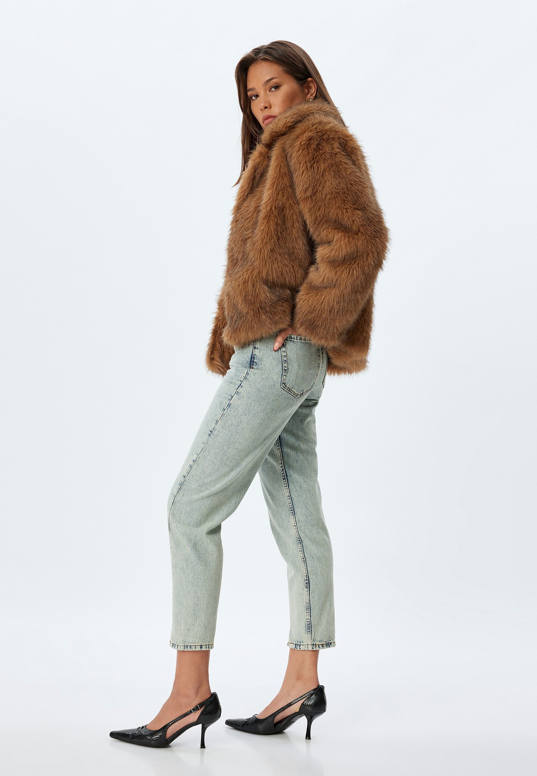 Koton Mom-Jeans Normale Leibhöhe Mom günstig online kaufen