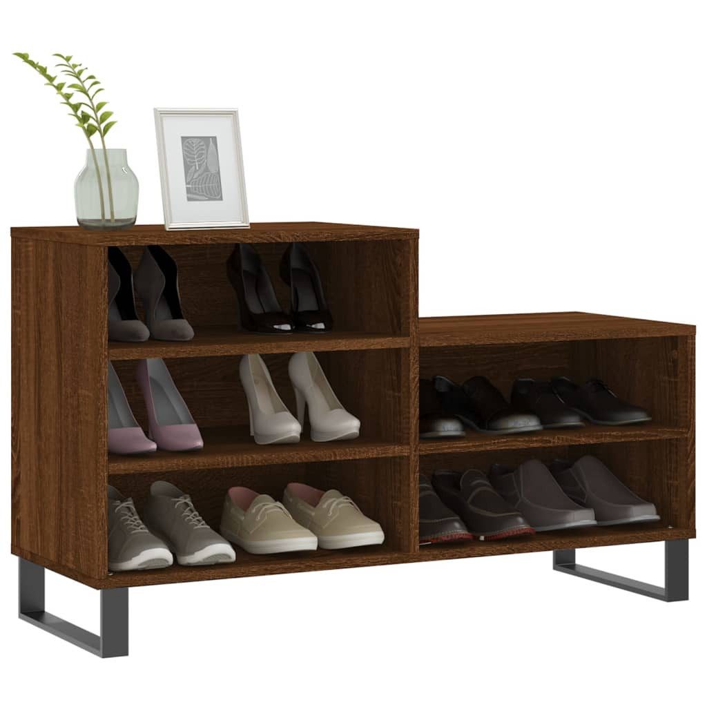vidaXL Schuhregal Schuhregal Braun Eichen-Optik 102x36x60 günstig online kaufen