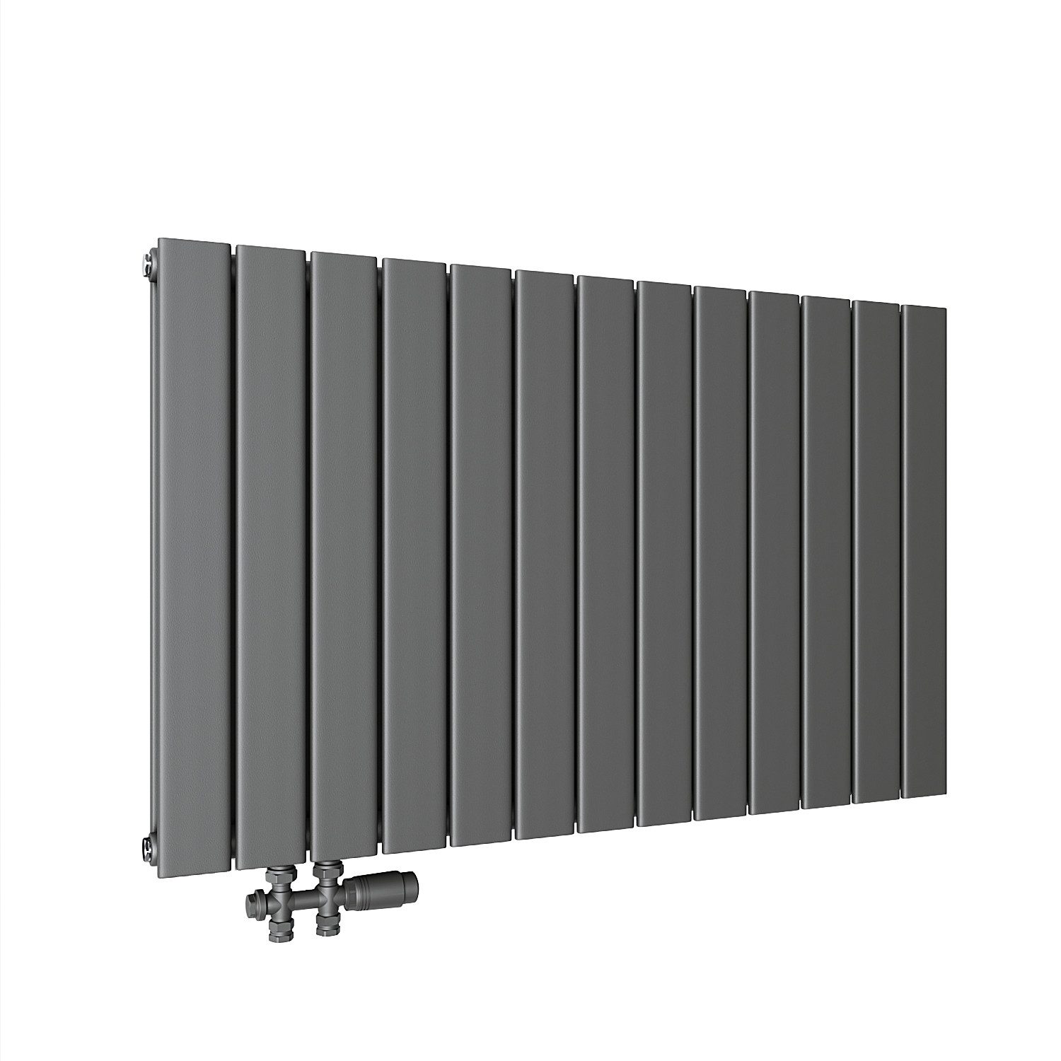 ELEGANT Heizkörper Anthrazit, 630 x 1004mm / 630 x 850mm, Einlagig / Doppellagig