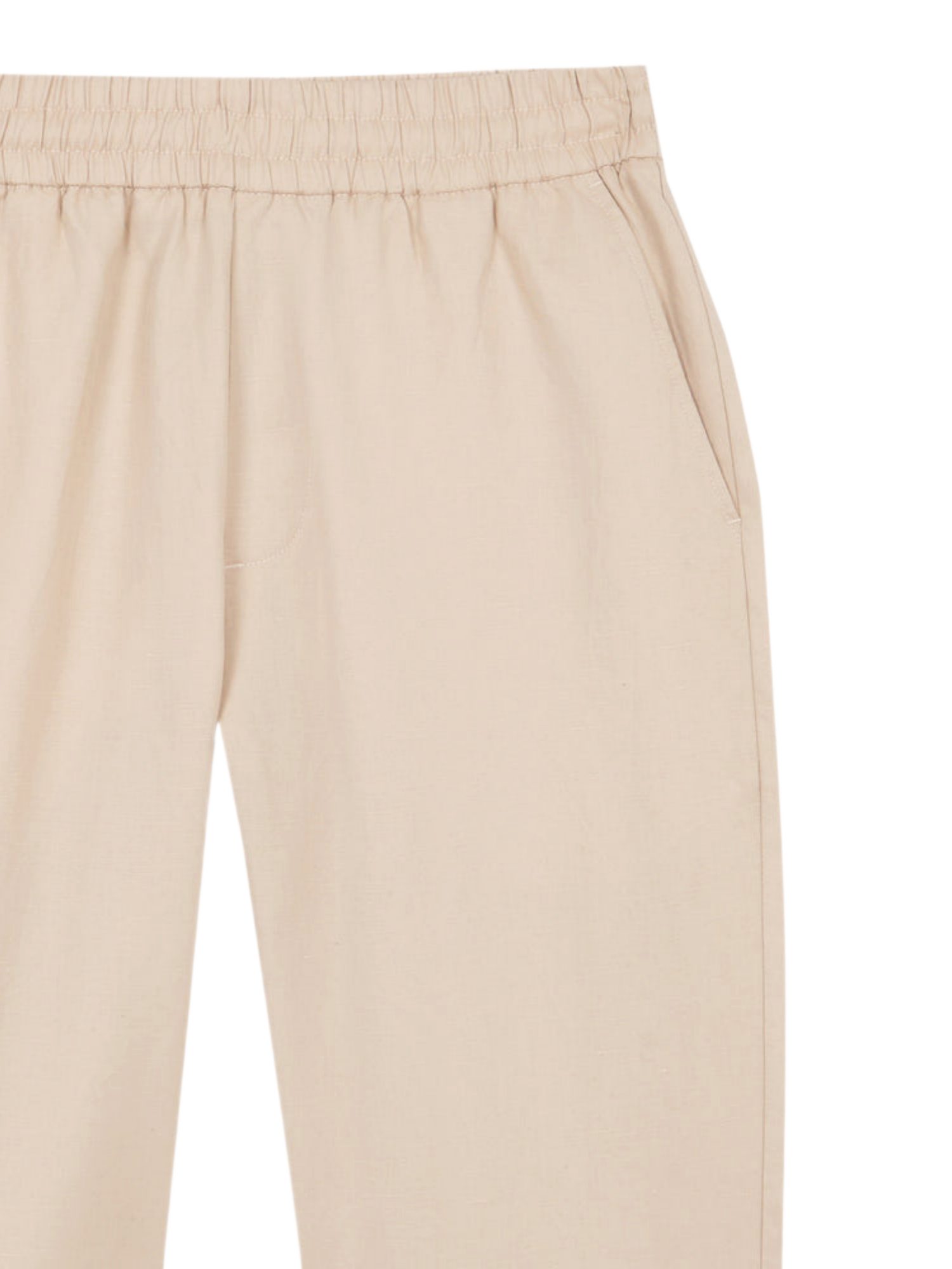 NOWADAYS Stoffhose natur,Casual,Baumwolle,Unifarben,Regular Fit,Mittel