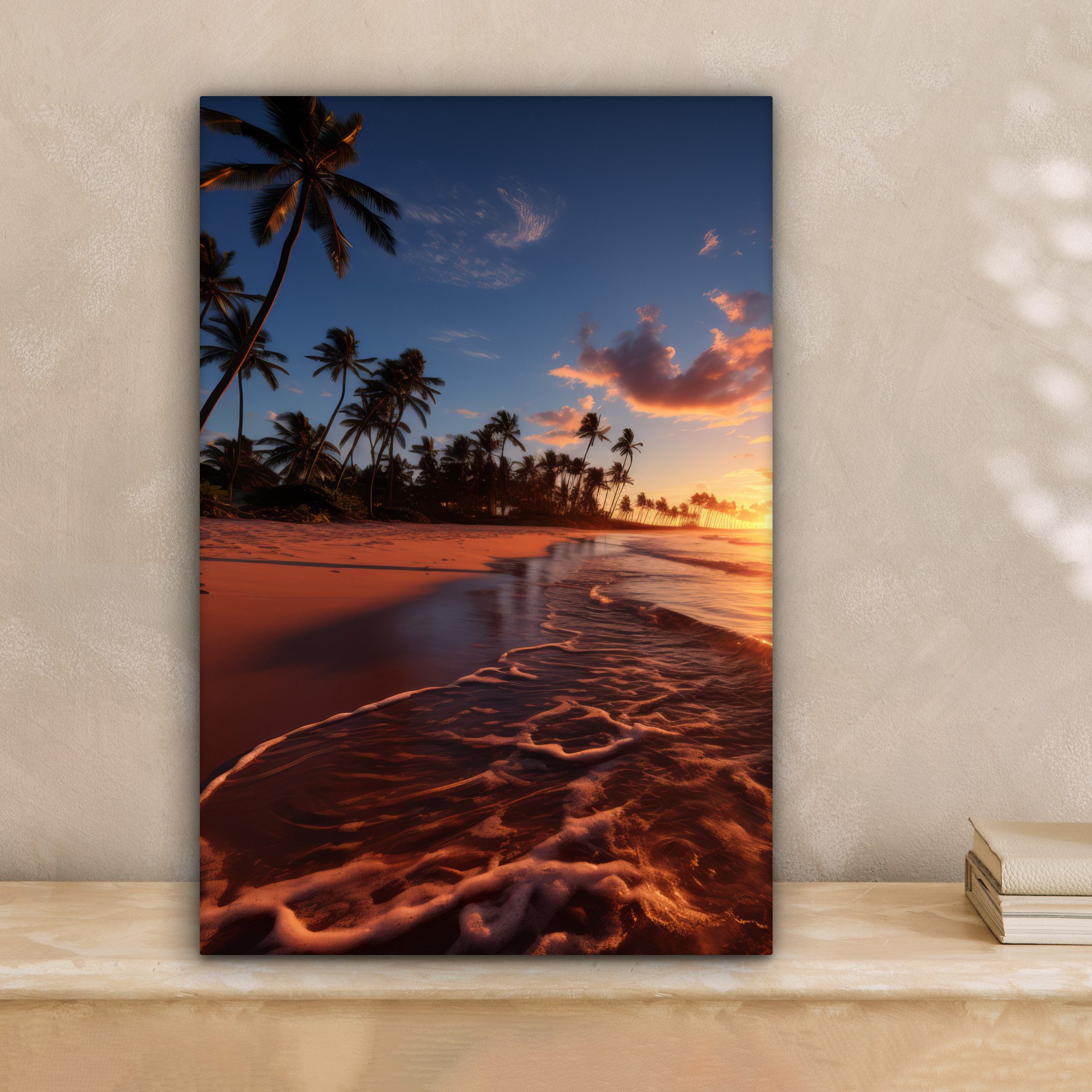 OneMillionCanvasses® Leinwandbild Sonnenuntergang - Meer - günstig online kaufen