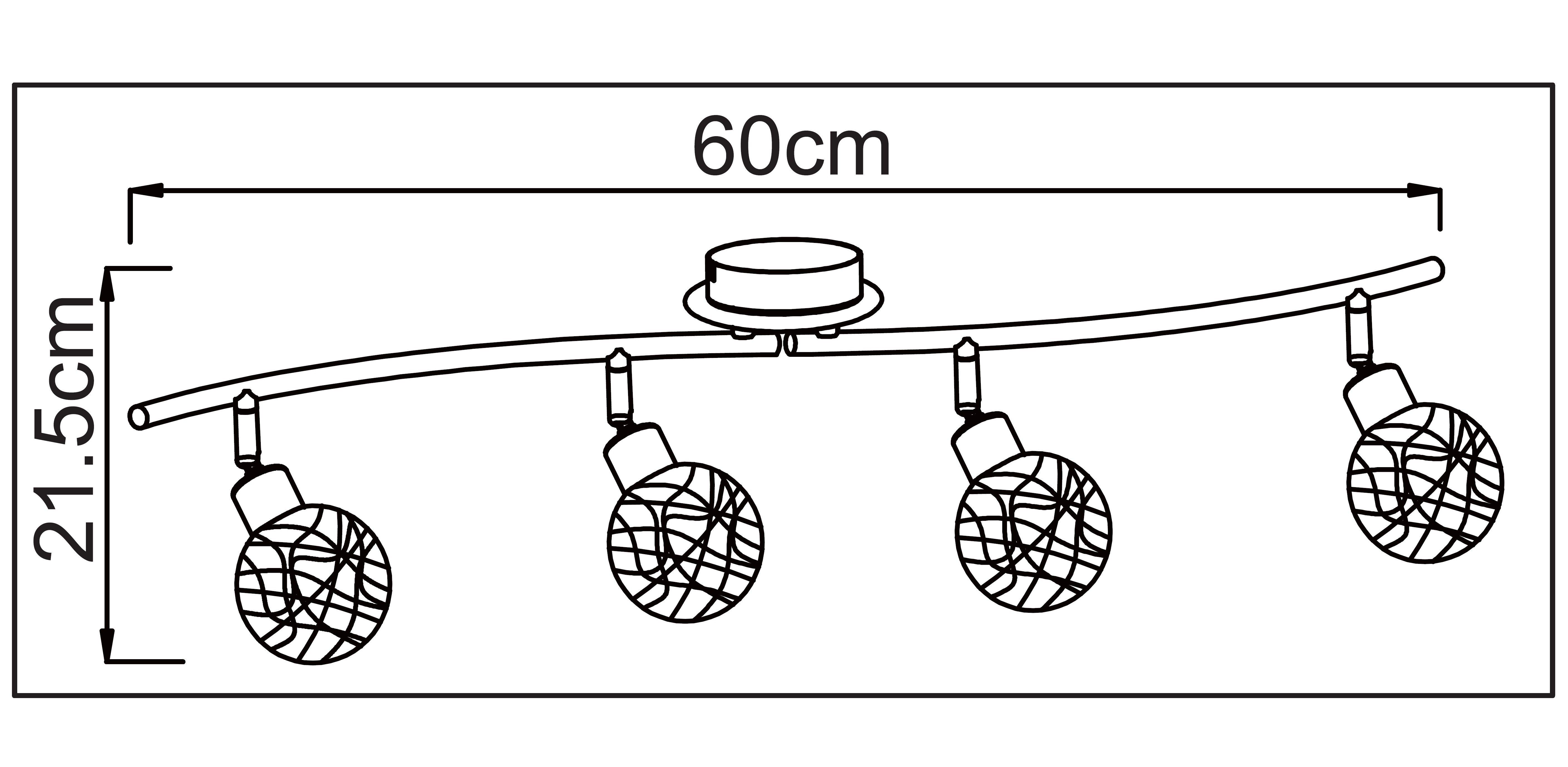 TRANGO LED Deckenstrahler, 4-flammig 1002-48 LED Deckenleuchte Chromoptik Serie *AMELIA* inkl. 4x G9 LED Leuchtmittel 3.000K warmweiße Lichtfarbe Badleuchte, Flurleuchte, Küchenleuchte, LED Deckenlampe, Kronleuchter