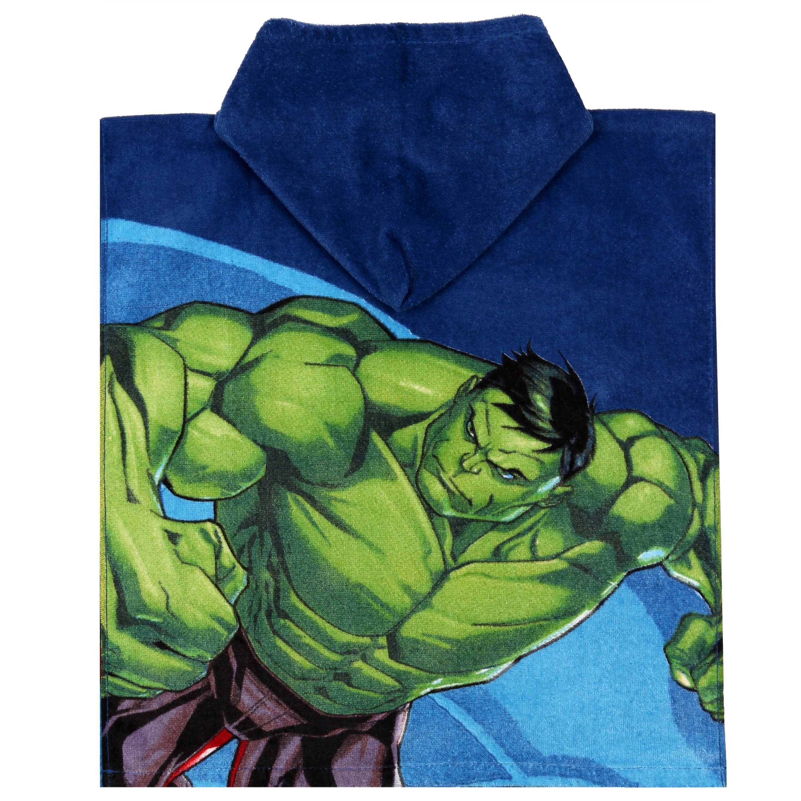 MARVEL Kapuzenhandtuch Marvel Avengers Badeponcho mit Kapuze, 100 %Baumwolle, 50 x 115 cm