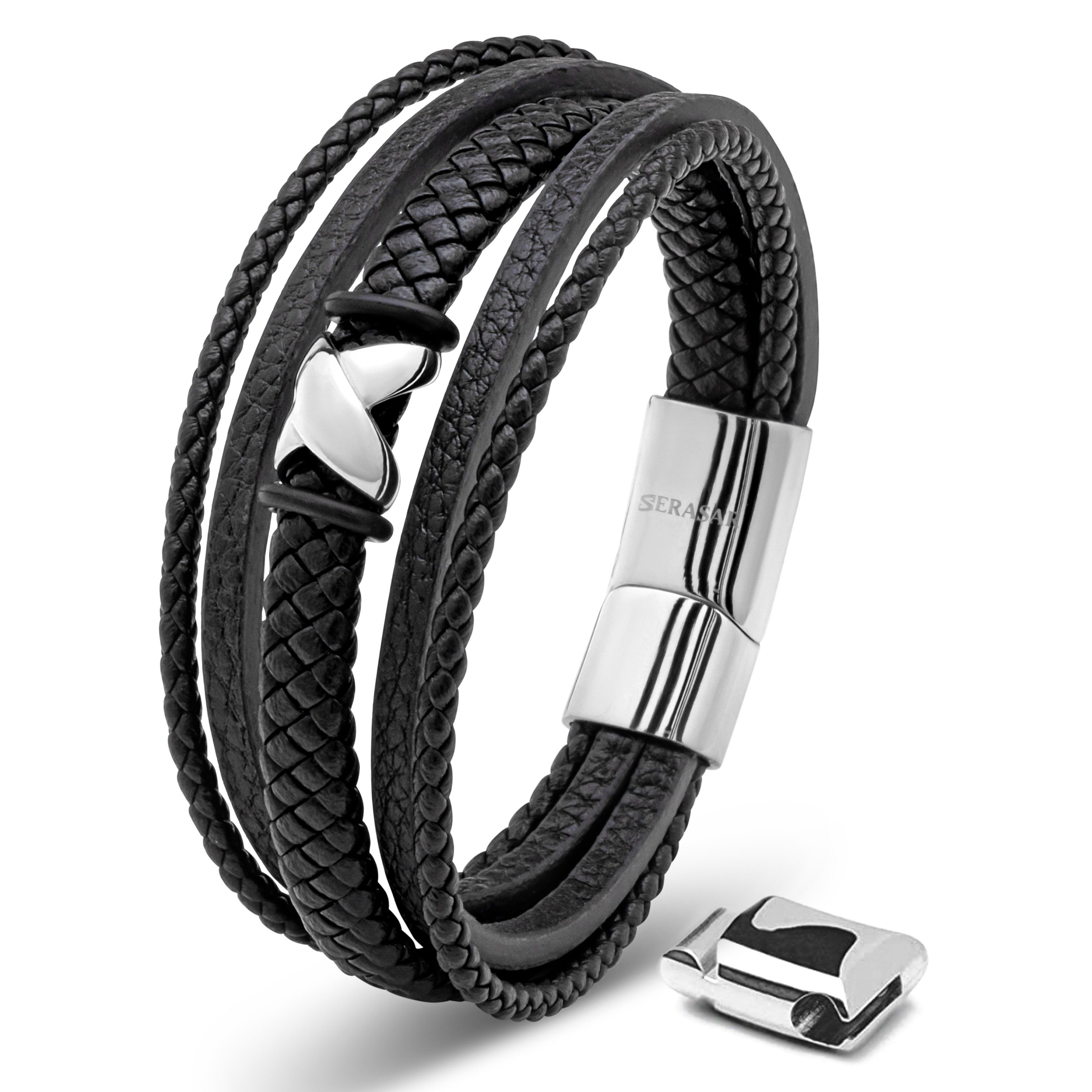 SERASAR Lederarmband "Flake" für Herren, mit günstig online kaufen