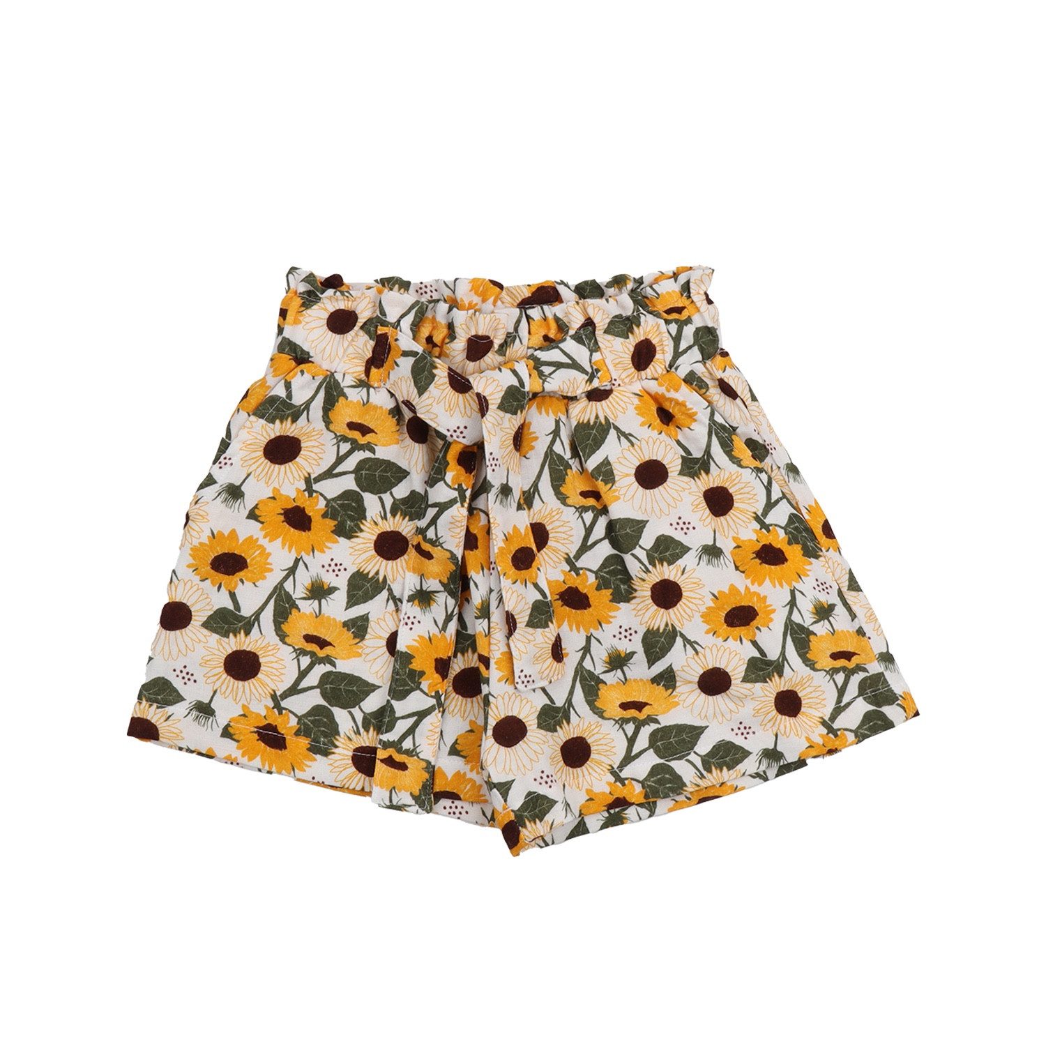 Shorts Sonnenblumen Shorts aus Bio-Baumwolle für Kinder