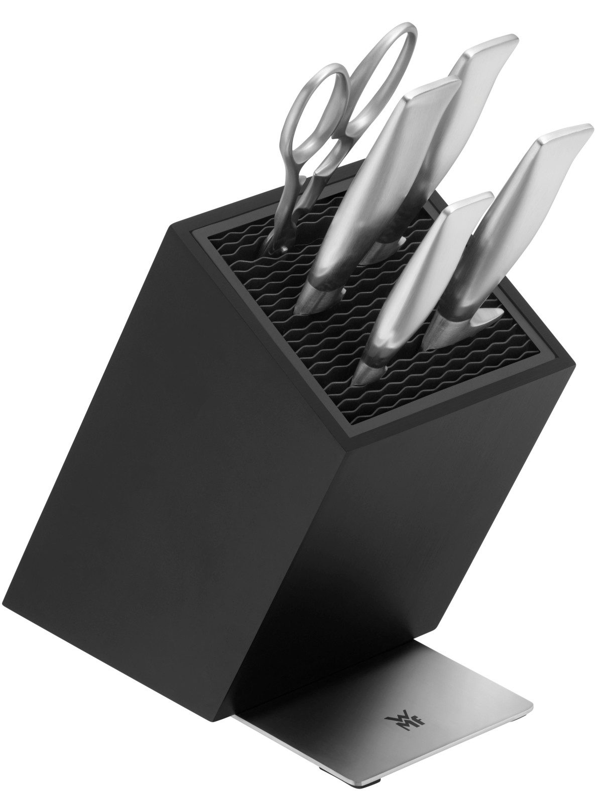 WMF Messer-Set Grand Gourmet (mit FlexTec Messerblock und Küchenschere, 6-tlg), Made in Germany