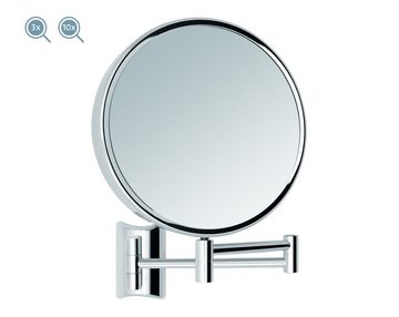 Libaro Kosmetikspiegel Imola, 360° Schminkspiegel Wandmontage doppelseitig mit Vergrößerung 3x & 10x