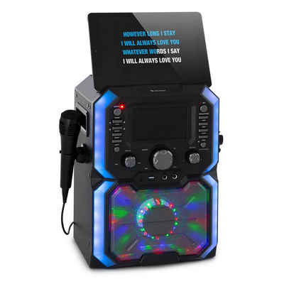 Auna Rockstar Plus Karaoke-Anlage Karaokemaschine Bluetooth USP CD LED-Show RCA Party-Lautsprecher (Bluetooth)