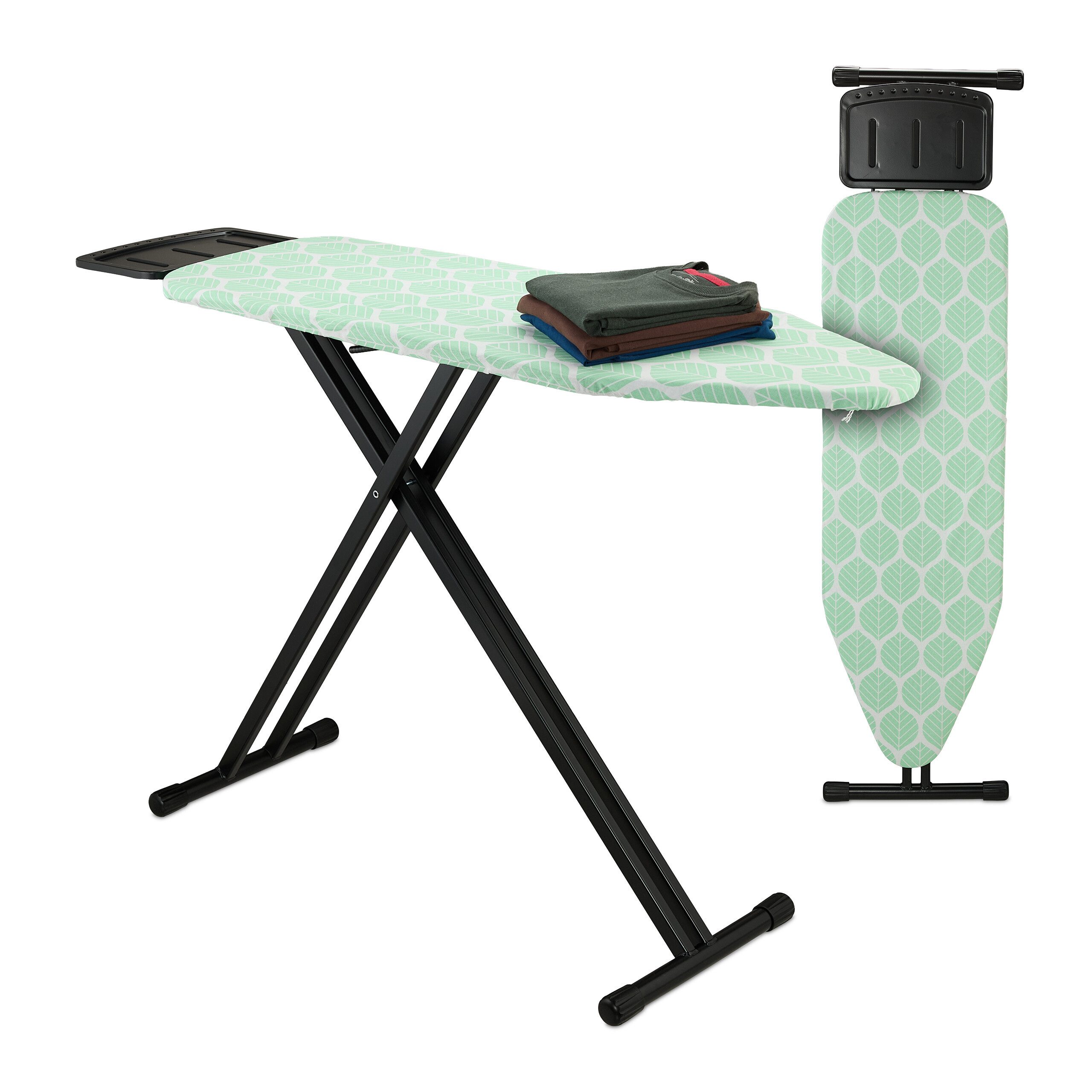 relaxdays Bügelbrett Bügelbrett 123 x 39 cm, Bügelfläche 123x39 cm
