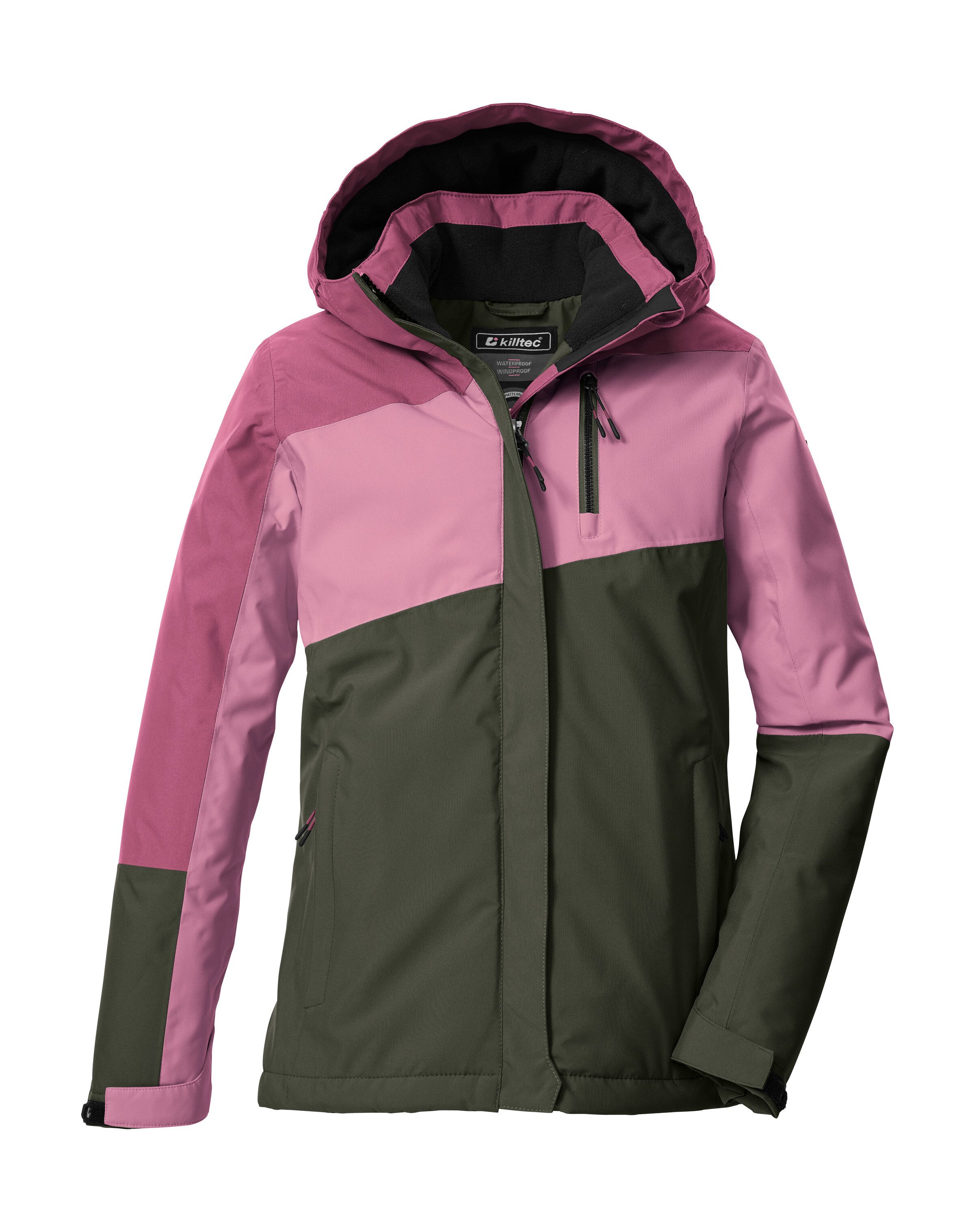Killtec Funktionsjacke KOW 218 GRLS JCKT Winddichte, wasserdichte Kinderjacke mit verstellbarer Kapuze