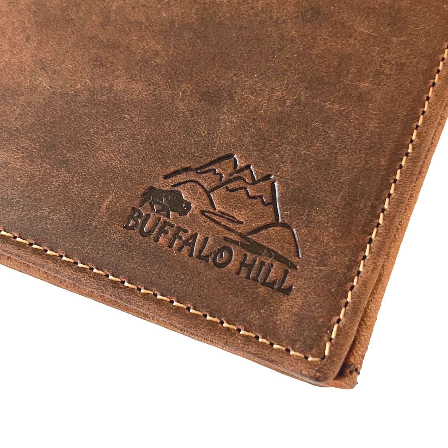 Buffalo Hill Geldbörse Büffelleder Portemonnaie, integrierter günstig online kaufen