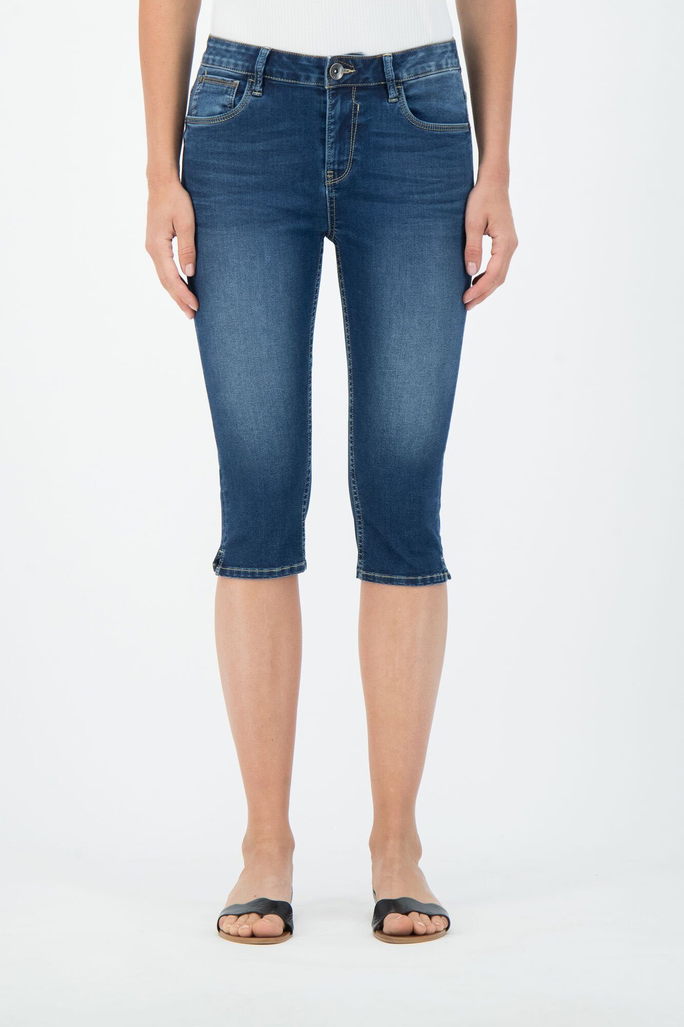 GARCIA JEANS Stretch-Jeans GARCIA CELIA CAPRI SLIM dark used denim blue 277.7509 - Flow Denim