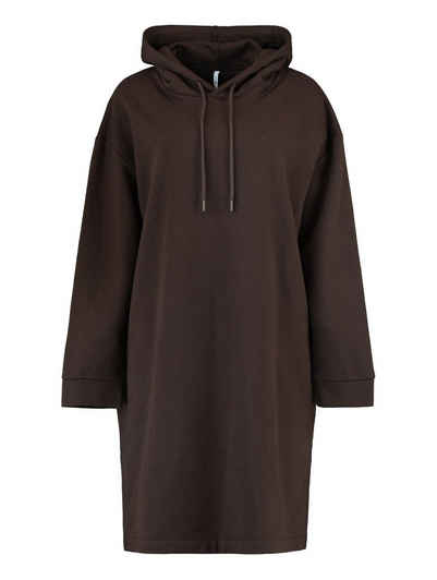 HaILY’S Shirtkleid Hoodie Mini Kleid Kapuzen Pullover Sweat Dress Knielang SWERA (lang) 4705 in Braun-2