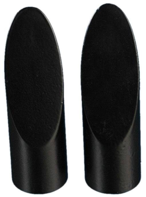 Gardinenstangen-Endstück Cut, Liedeco, Gardinen, (Set, 2-St), für Gardinenstangen Ø 16 mm schwarz