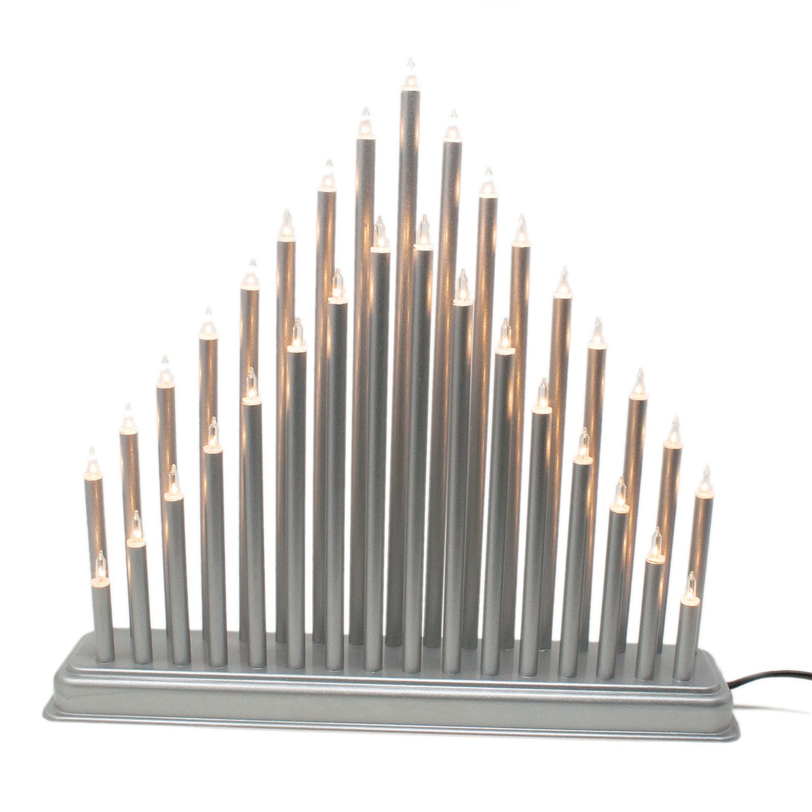 ToCi Lichterbogen ToCi Lichterbogen Silber Kerzenbrücke mit 33 Lampen