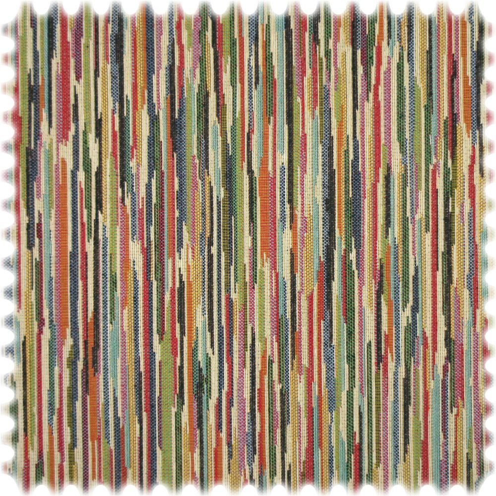 Heiro Stoff Jacquard Flachgewebe Möbelstoff Colorful Stripes, Meterware - Breite:140 cm