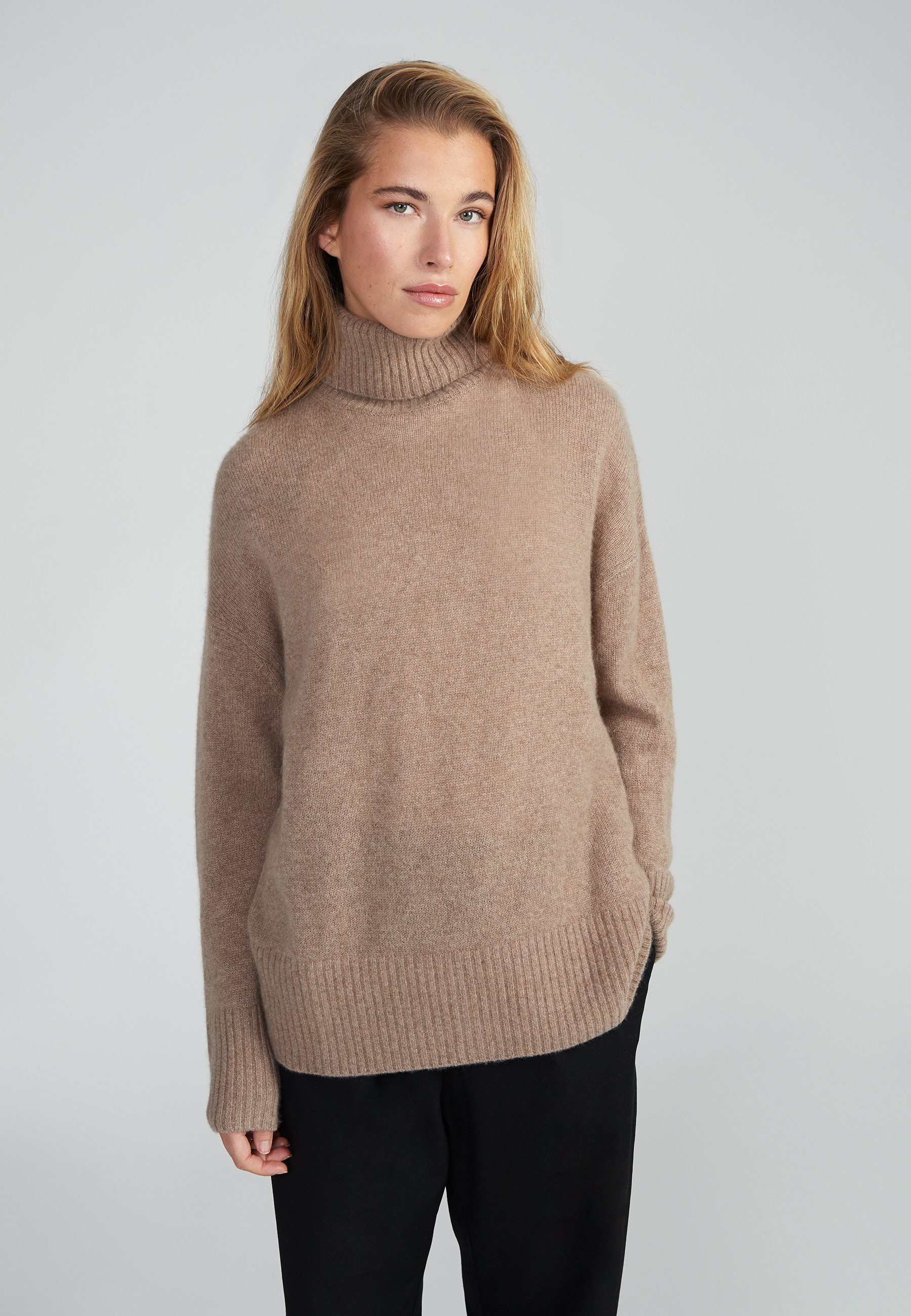Style & Republic Kaschmirpullover Rollkragenpullover oversize aus 100% Kasc günstig online kaufen