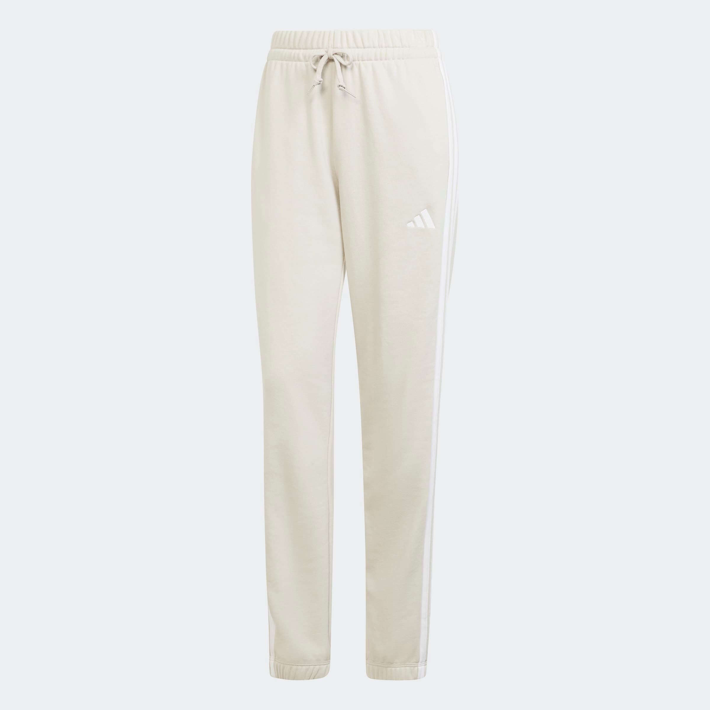 Sporthose ESSENTIALS 3-STREIFEN FRENCH TERRY CUFFED