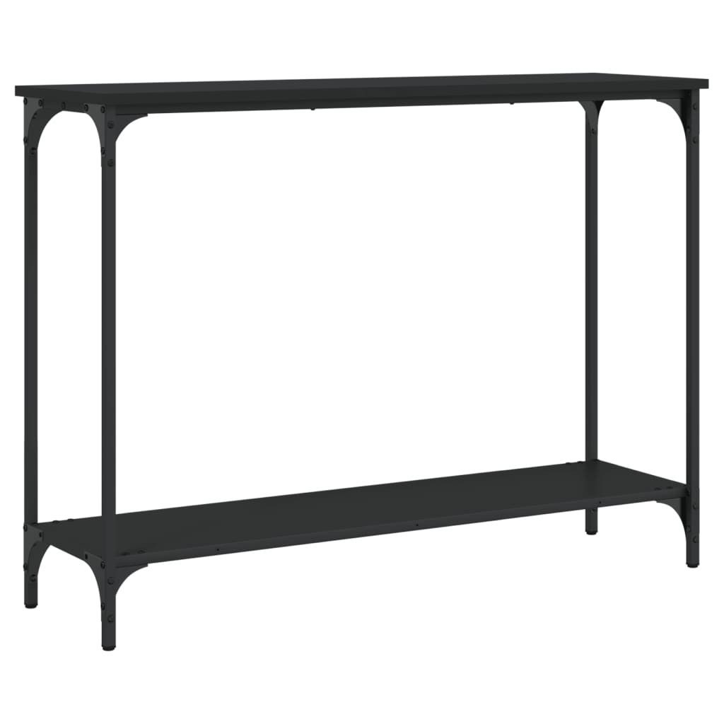 Beistelltisch Konsolentisch Schwarz 101x30,5x75 cm Holzwerkstoff