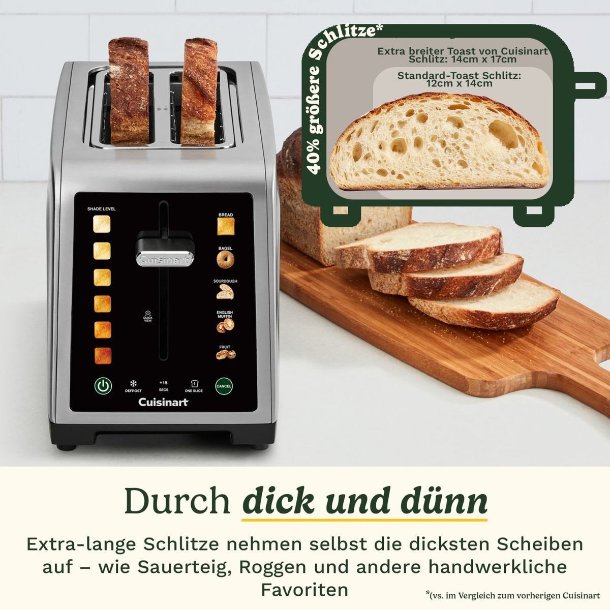 Cuisinart Toaster SimpliTouch 2-Slice Touchscreen Toaster