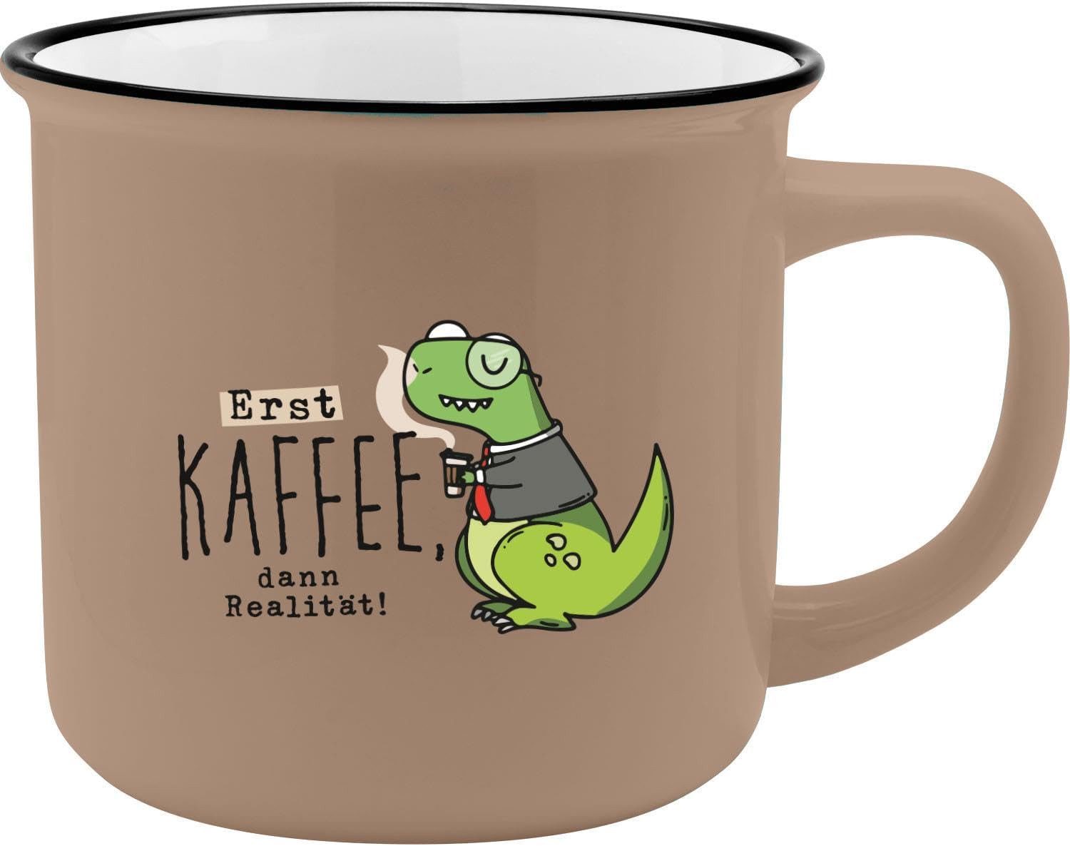 Tasse Kaffeetasse Kaffee Tee Tasse Becher Emaille Optik Sheepworld Gruss &