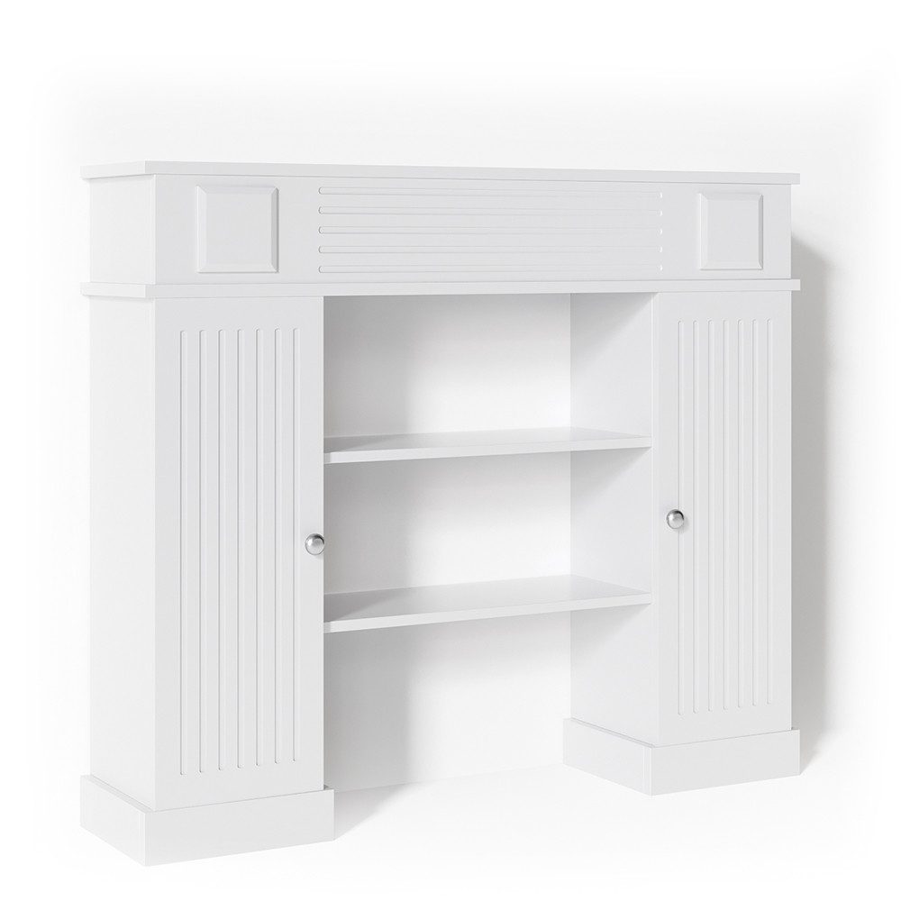 Vicco Kaminumbauschrank, Weiß, 119 x 103 günstig online kaufen