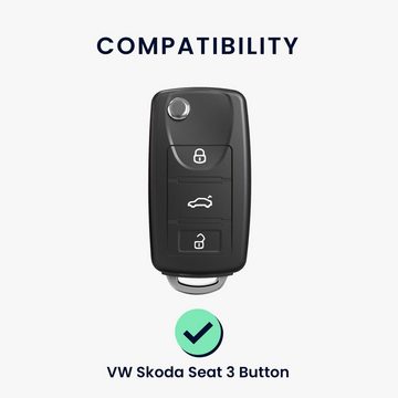 kwmobile Schlüsseltasche Autoschlüssel Hülle für VW Skoda Seat (1-tlg), Schlüsselhülle Schlüssel Case Cover