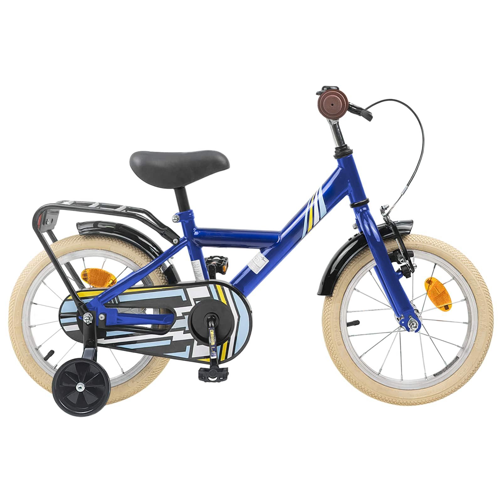 vidaXL Kinderfahrrad 90 x 49 x 67,5 cm Kinderfahrrad 12 Zoll für 2-4 Jahre alt Dunkelblau S