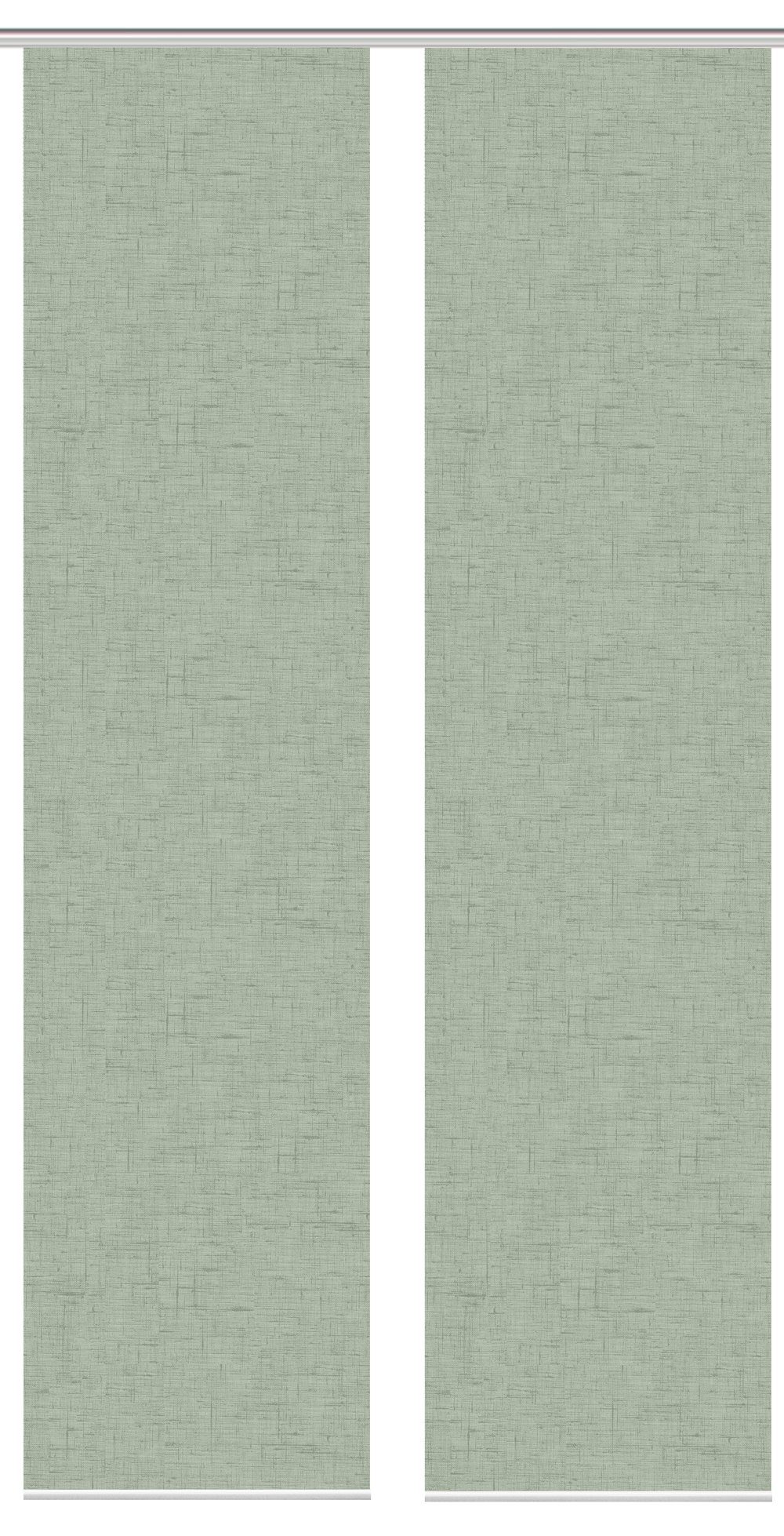 Vision S Schiebegardine 084827 PIVE Schiebegardine, halbtransparent, Bambusoptik, 260x60 cm (2 St), Paneelwagen, transparent, 100% Polyester