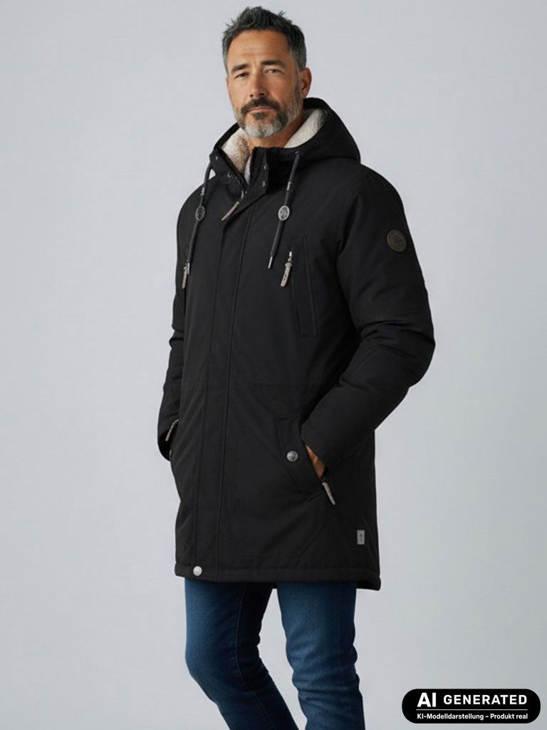 Blue Wave Funktionsmantel Kuddel Herren Funktionsparka Jacke Kuddel - Parka Winterjacke Funktionsjacke
