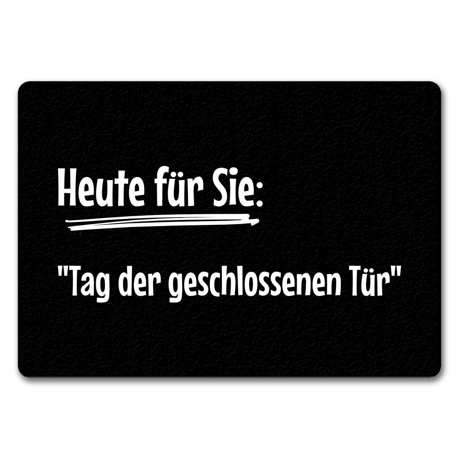 speecheese Fußmatte Fussmatte Tag der geschlossenen Tür mit lustigem