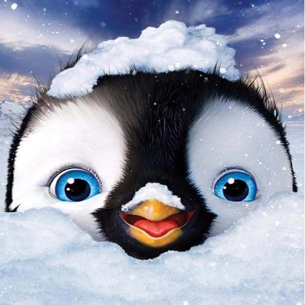 LA CUTE Malen nach Zahlen 5d Diamond Painting Pinguin Malen nach Zahlen 20x günstig online kaufen