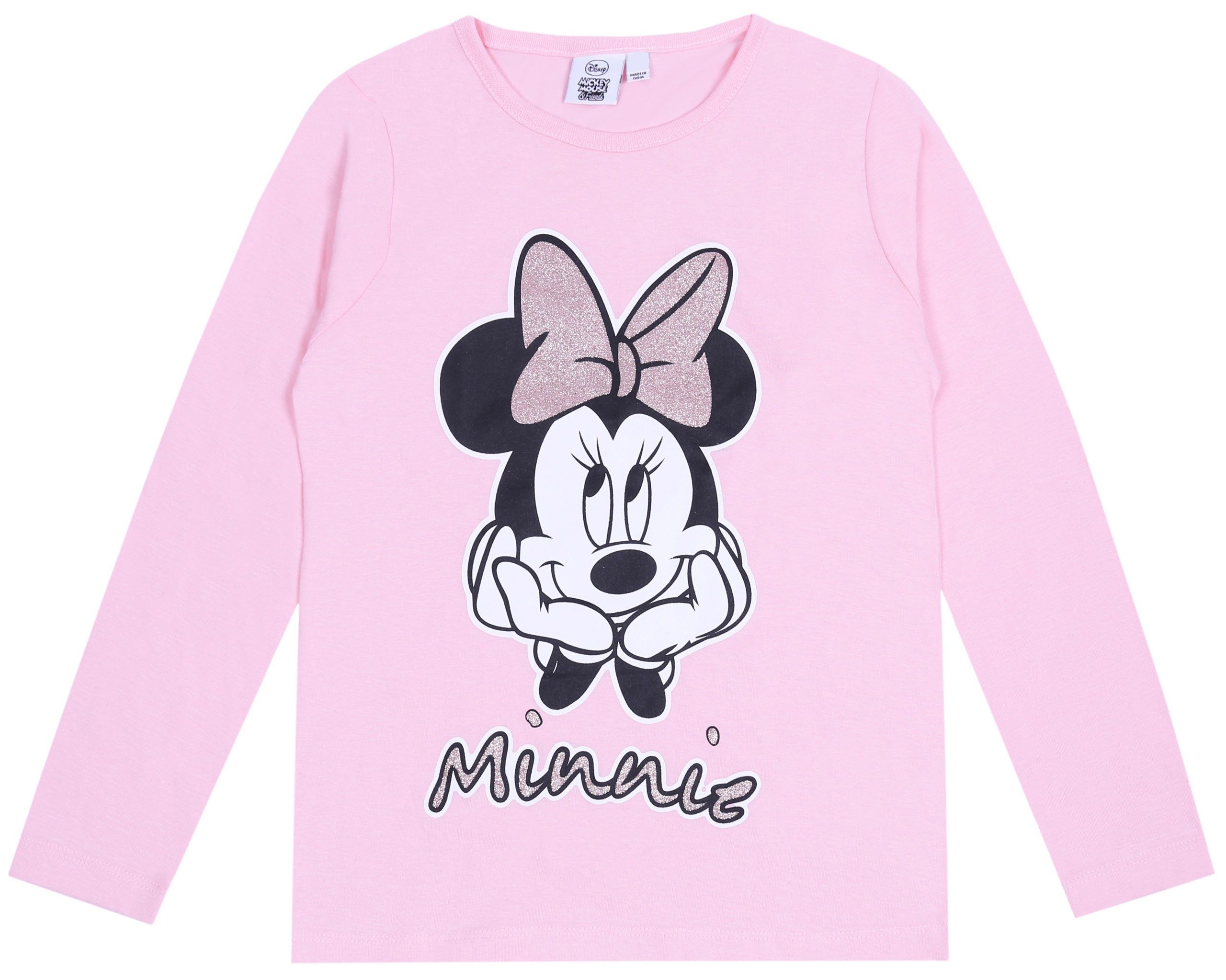 Sarcia.eu Schlafanzug 2x Weiß-pinkes Pyjama/Schlafanzug Minnie Maus DISNEY 9-10 Jahre