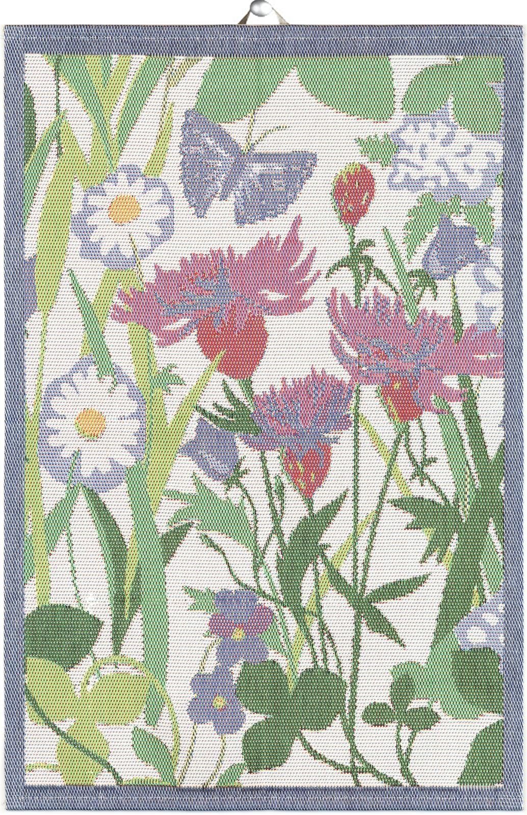 EKELUND MASTER WEAVERS 1692 Geschirrtuch Küchenhandtuch Sommartid 40x60 cm, (1-tlg., 1 x Geschirrtuch), Pixel gewebt (6-farbig)