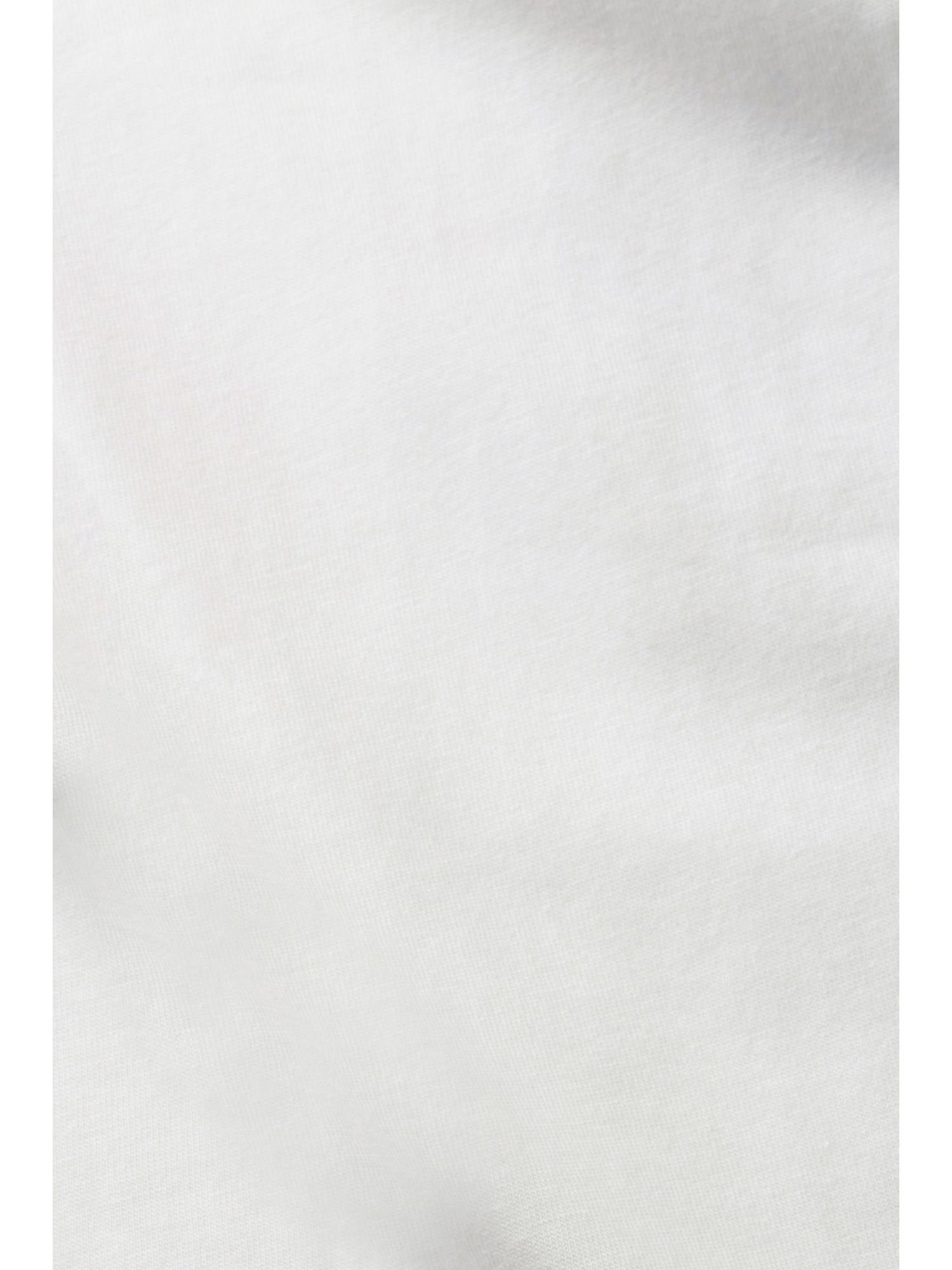 Esprit Collection T-Shirt T-Shirt mit Paillettenapplikation, (1-tlg) OFF WHITE TENCEL™