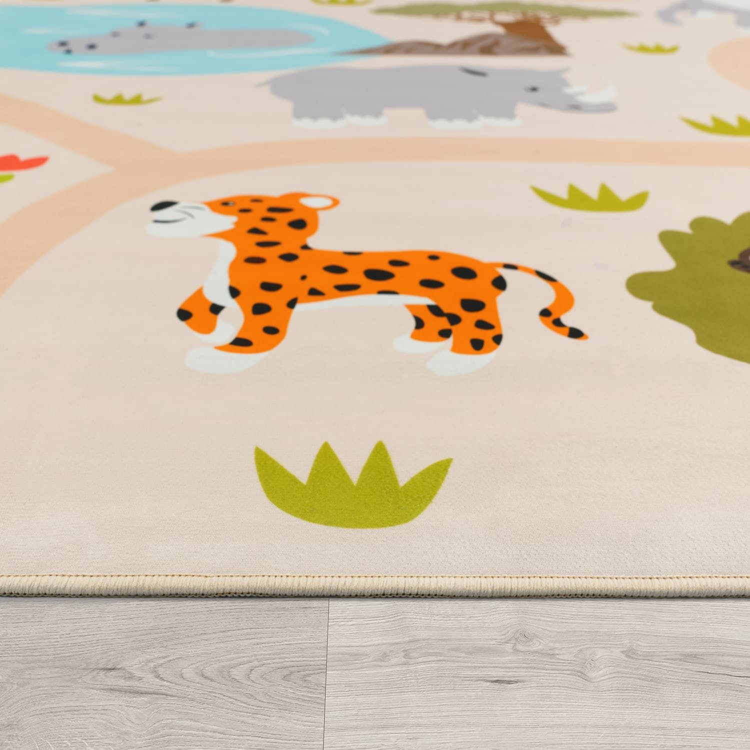 TT Home Teppich Kinderzimmer, Rechteckig, Höhe: 4 mm, Kinderzimmerteppich Teppich Junge Mädchen Kinderteppich Baby Rutschfes