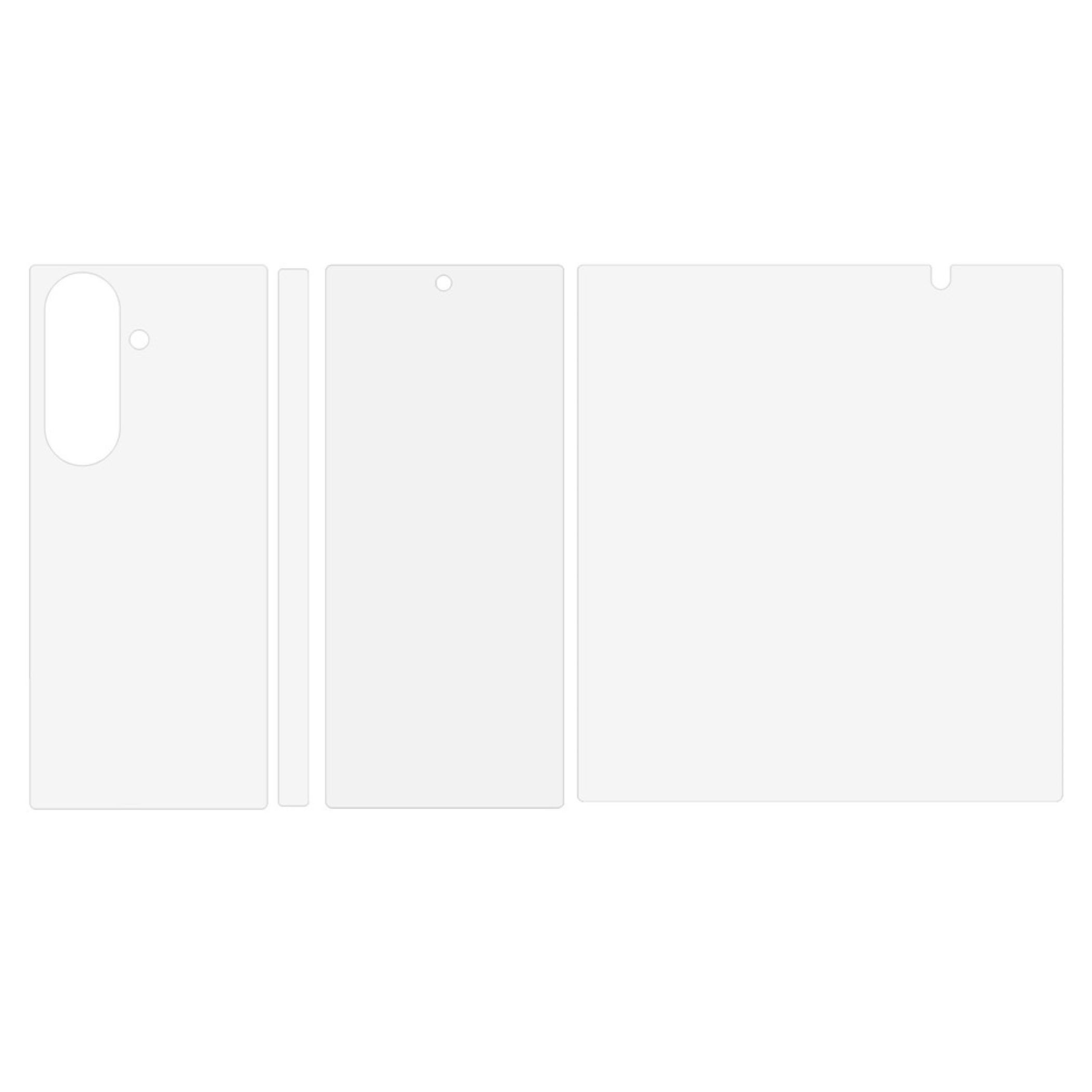 Wigento Displayschutzfolie 3 in 1 Hydrogel für Samsung Galaxy Z Fold8 Ultra 5G Full Cover Set für Samsung Galaxy Z Fold8 Ultra 5G, Matt, Scharnier Schutz, Full  – Bild 2 von 5