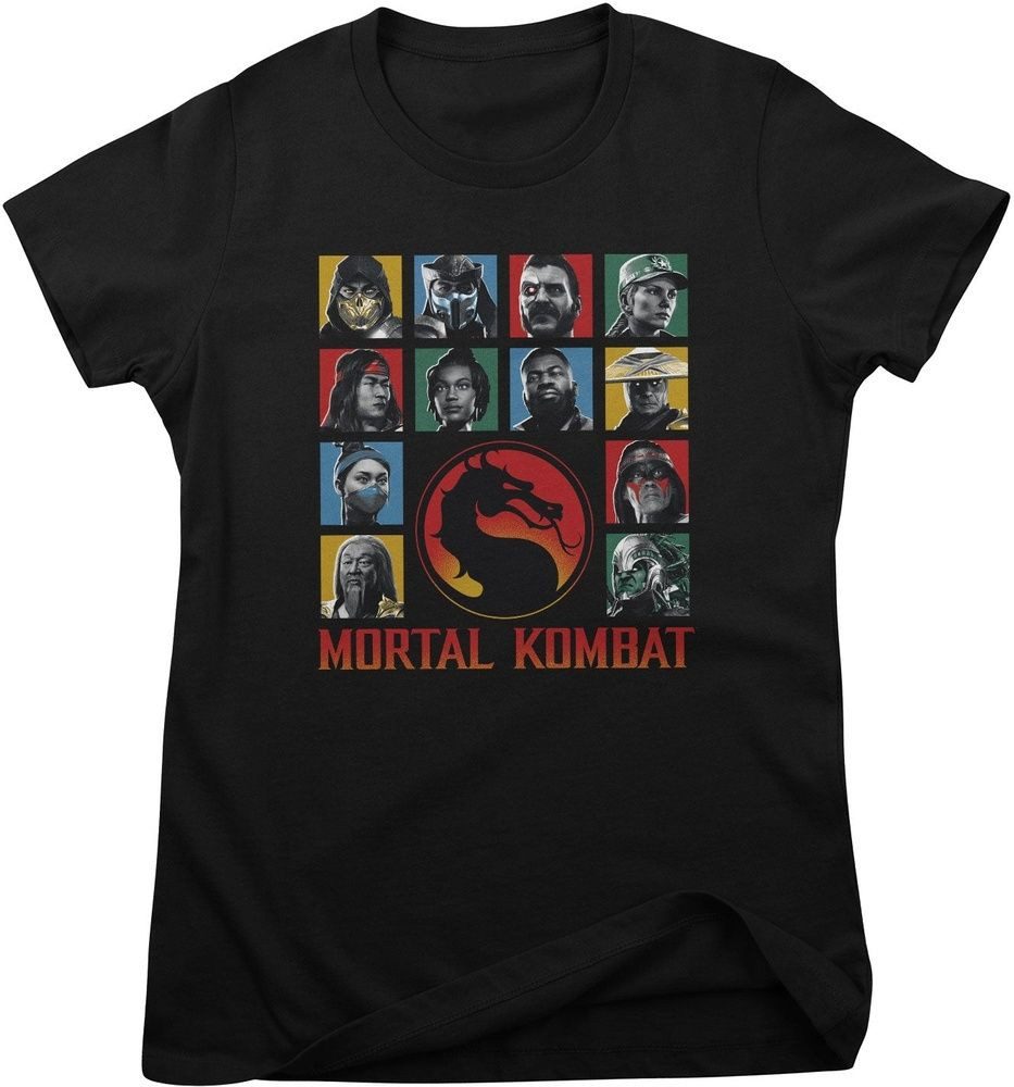 Mortal Kombat T-Shirt Mortal Kombat Fighters Girly Tee
