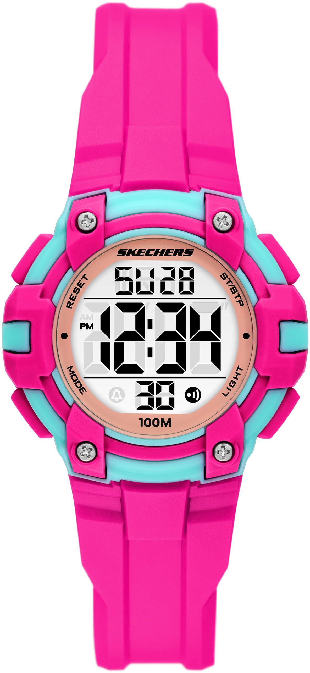 Skechers Chronograph ANOKA SR2149, Quarzuhr, Armbanduhr, Kinder, Jugendliche, digital, Tag, Wochentag