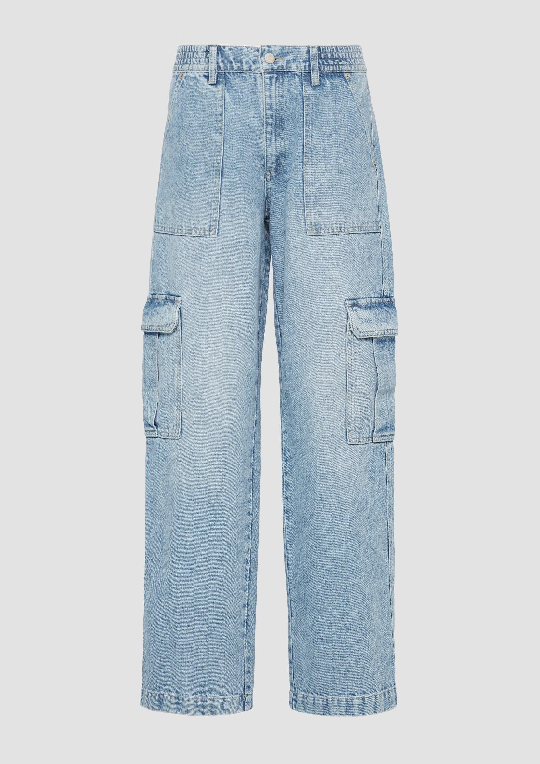 QS Weite Jeans Jeans-Hose CATIE Jeans Catie / Relaxed Fit / Mid Rise / Wide Leg
