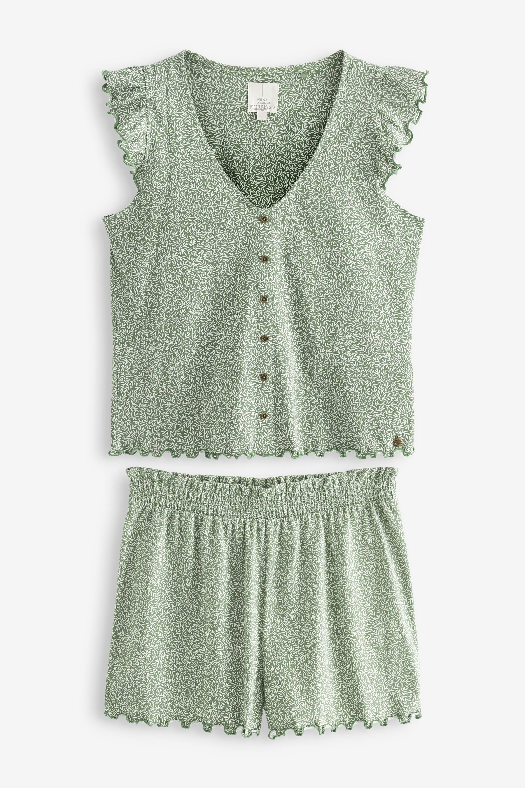 Next Pyjama Morris & Co. at Next Pyjama-Shorts im Set (2 tlg) Morris & Co Green Floral