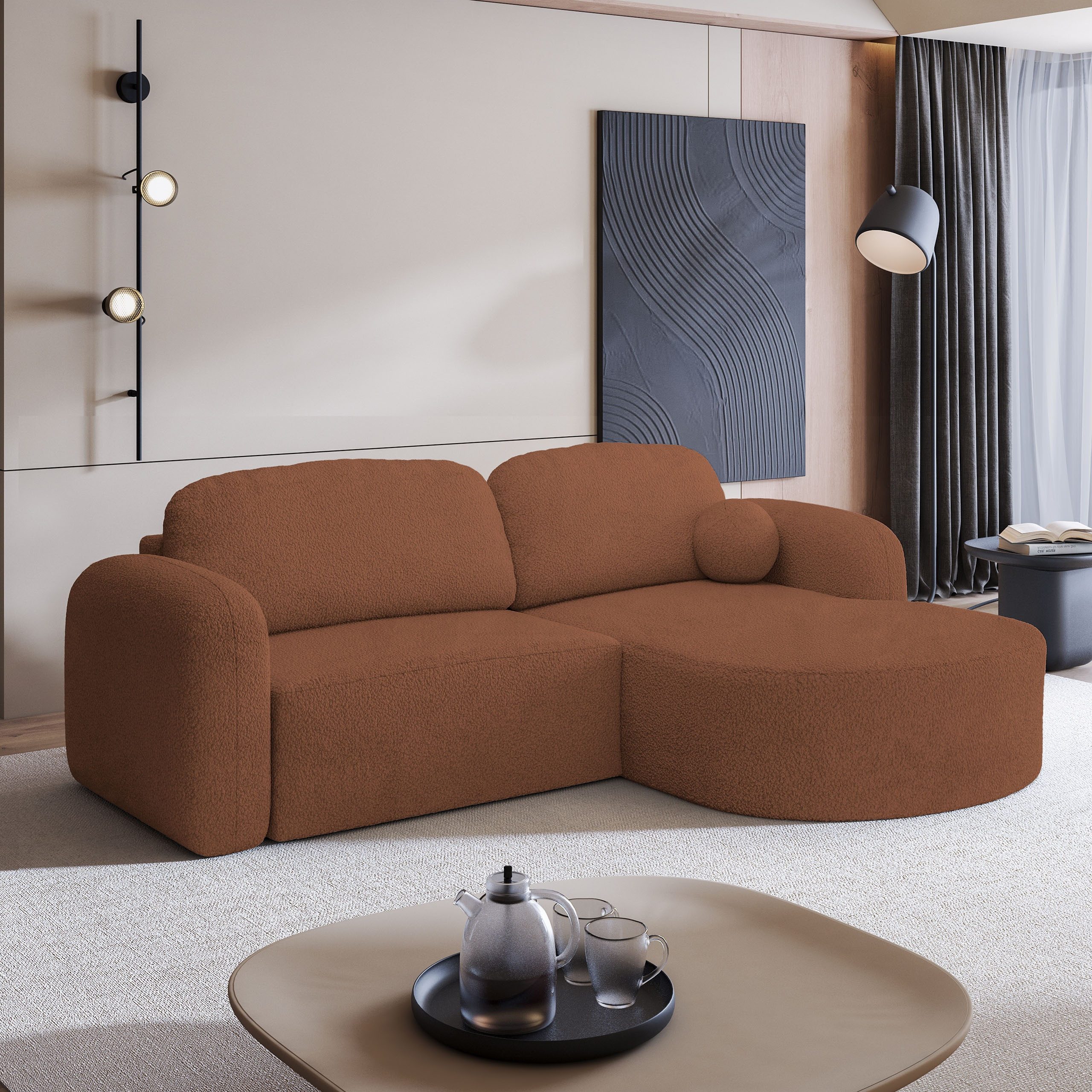 Masseno Ecksofa AMILIA mit Schlaffunktion L-Form, günstig online kaufen