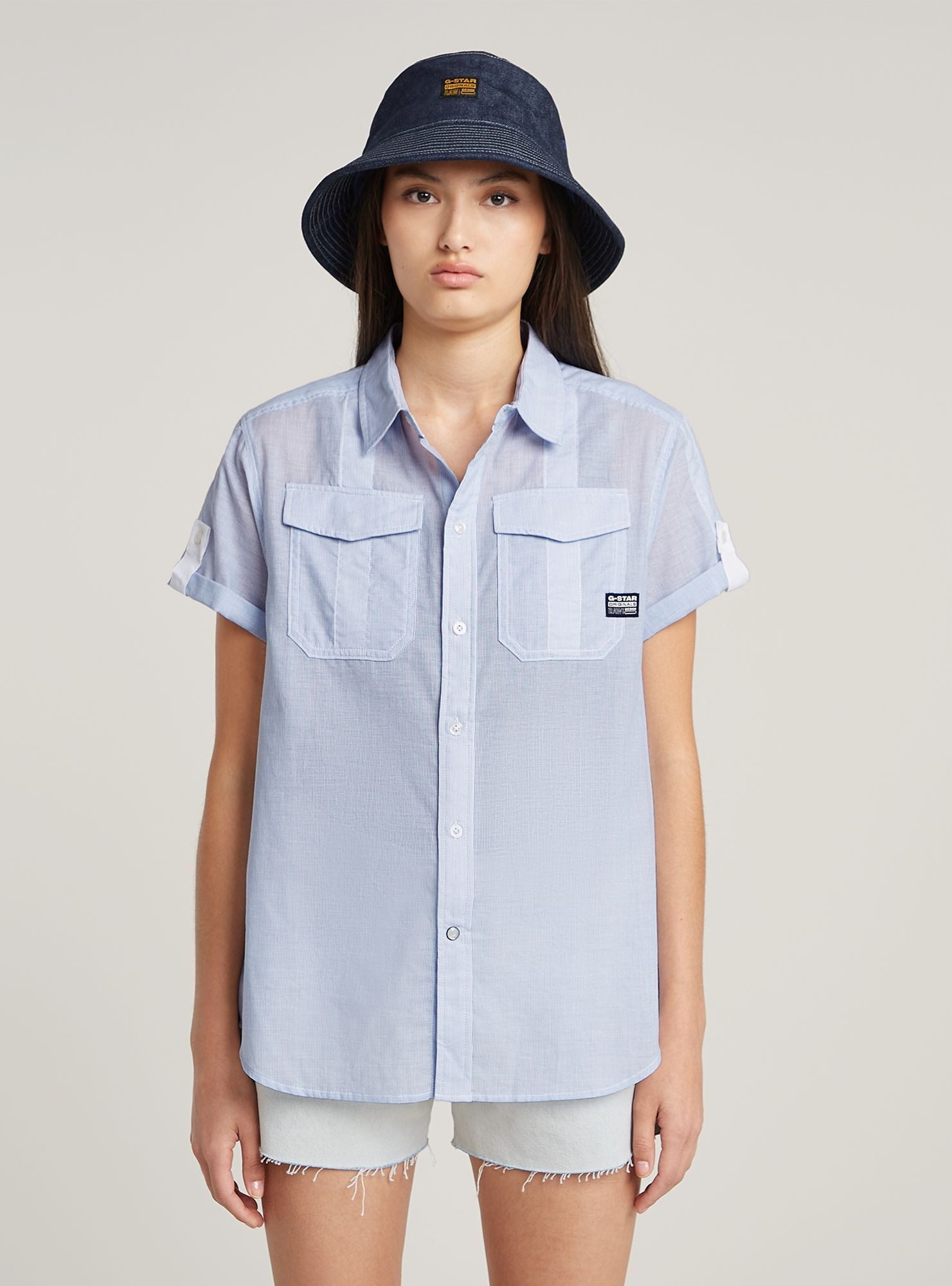 G-STAR Langarmshirt Button Through Hemd