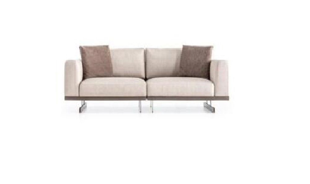 Sofa Wohnzimmer Made Sofa JVmoebel Modern Zweisitzer Stoffcouch Möbel Europe In Stoff, Luxus Beige