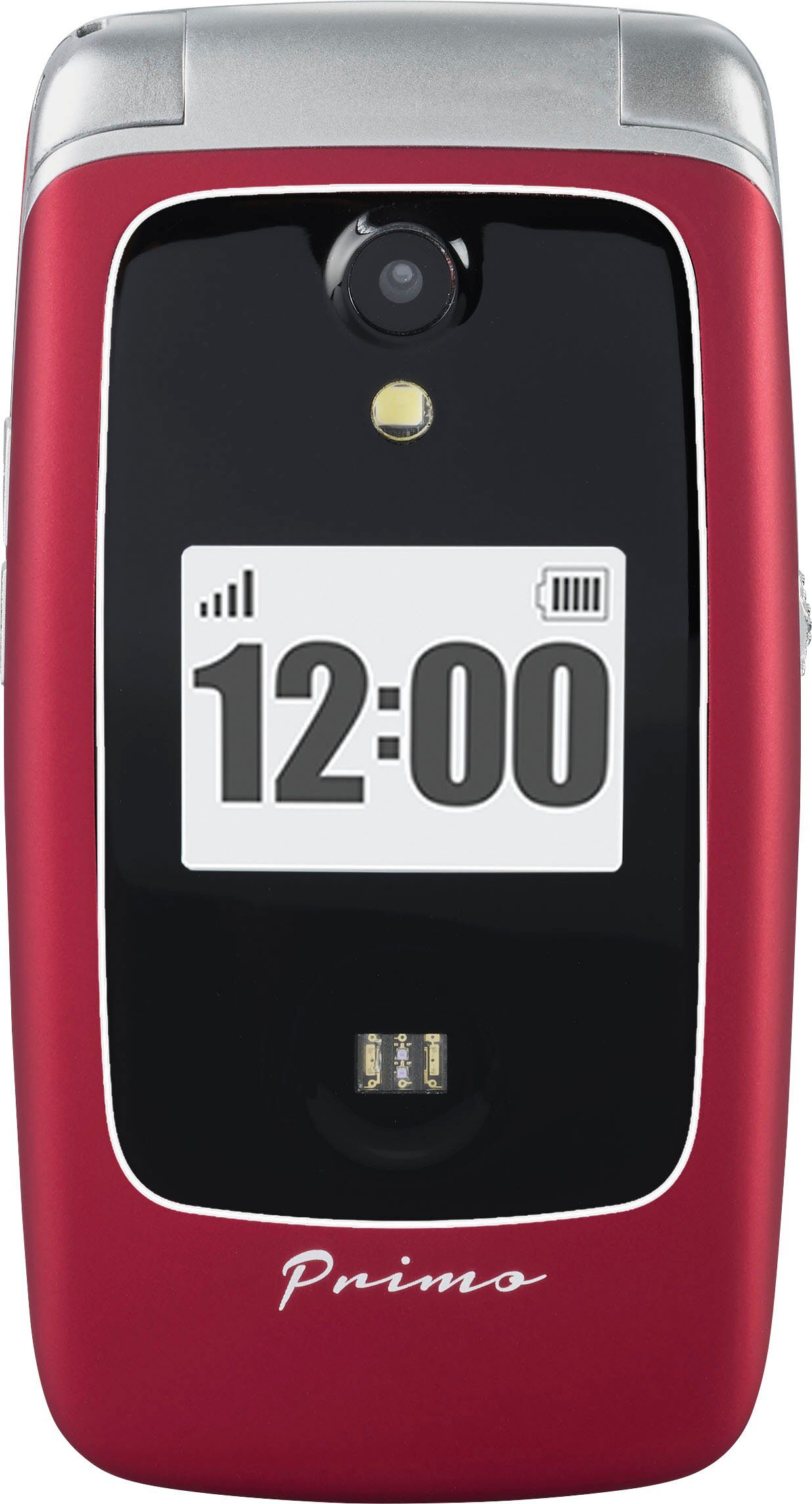 Primo PRIMO 418 Klapphandy (7,11 Zoll, rot 3 cm/2,8 MP Kamera)