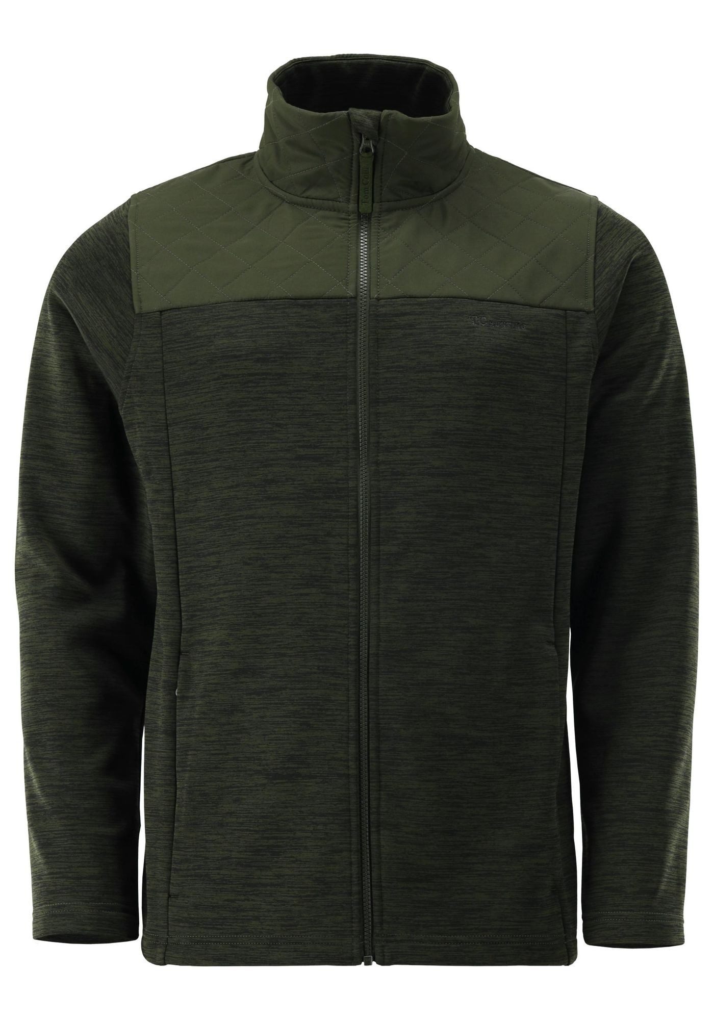 Tom Collins Strickfleecejacke Pruvu Gerade geschnitten, 1/1-Arm, Stehkragen
