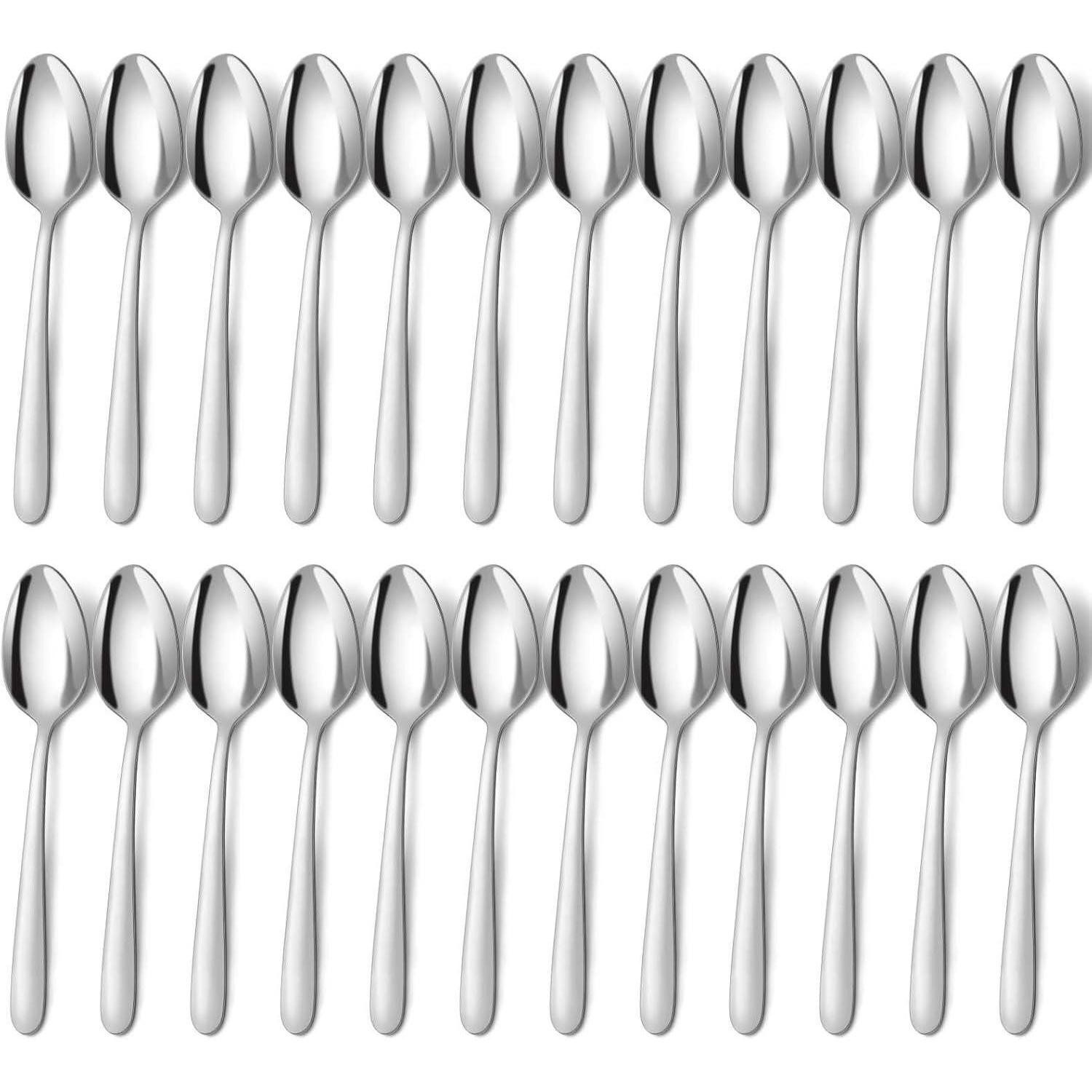 LuxusKollektion Suppenlöffel 24 Stück Suppenlöffel Set Edelstahl Esslöffel Tafellöffel